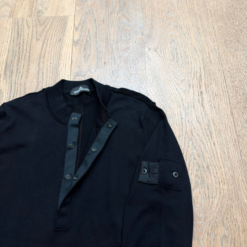 Stone Island shadow project 1/4 button knitwear - L