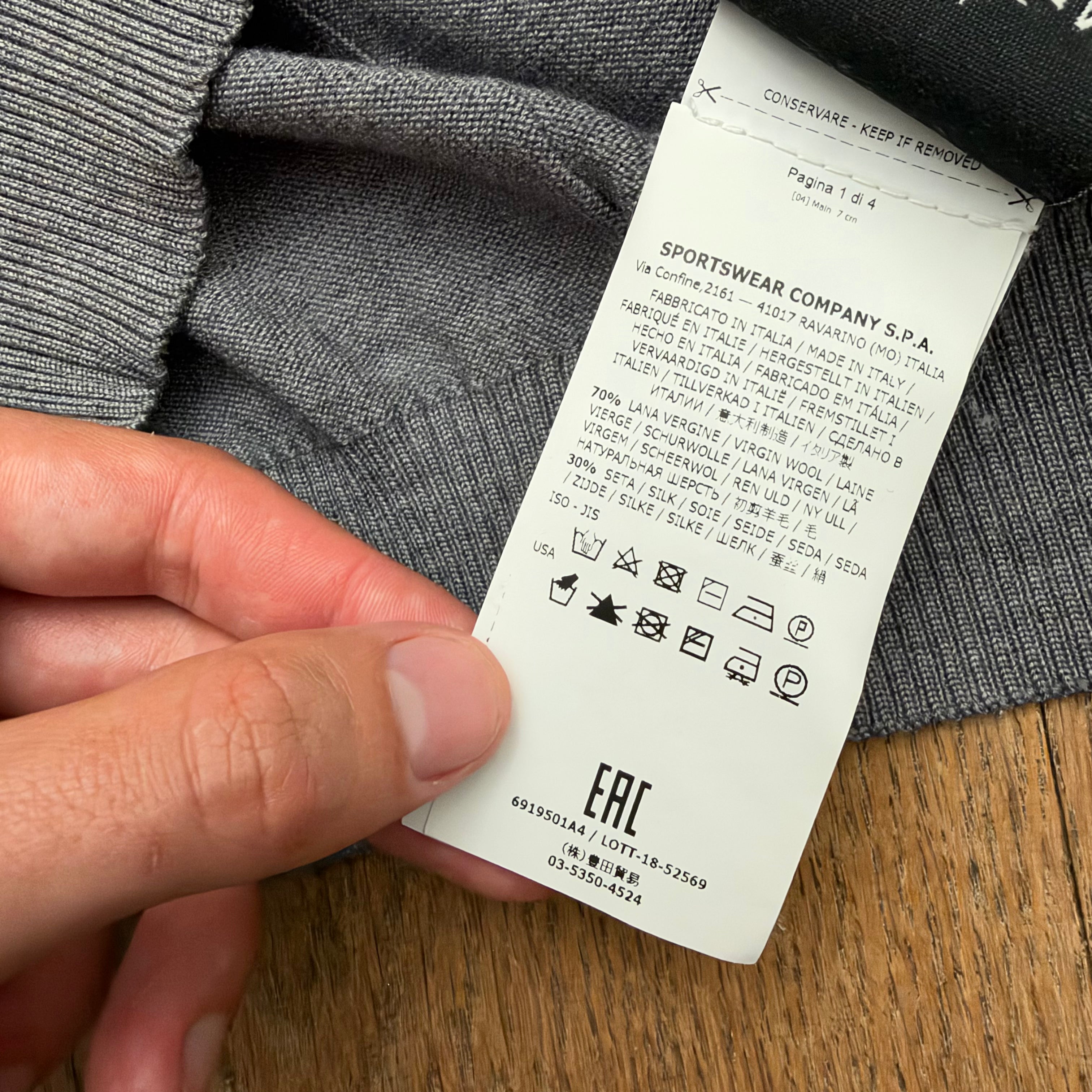 Stone Island shadow project wool knitwear - XXL