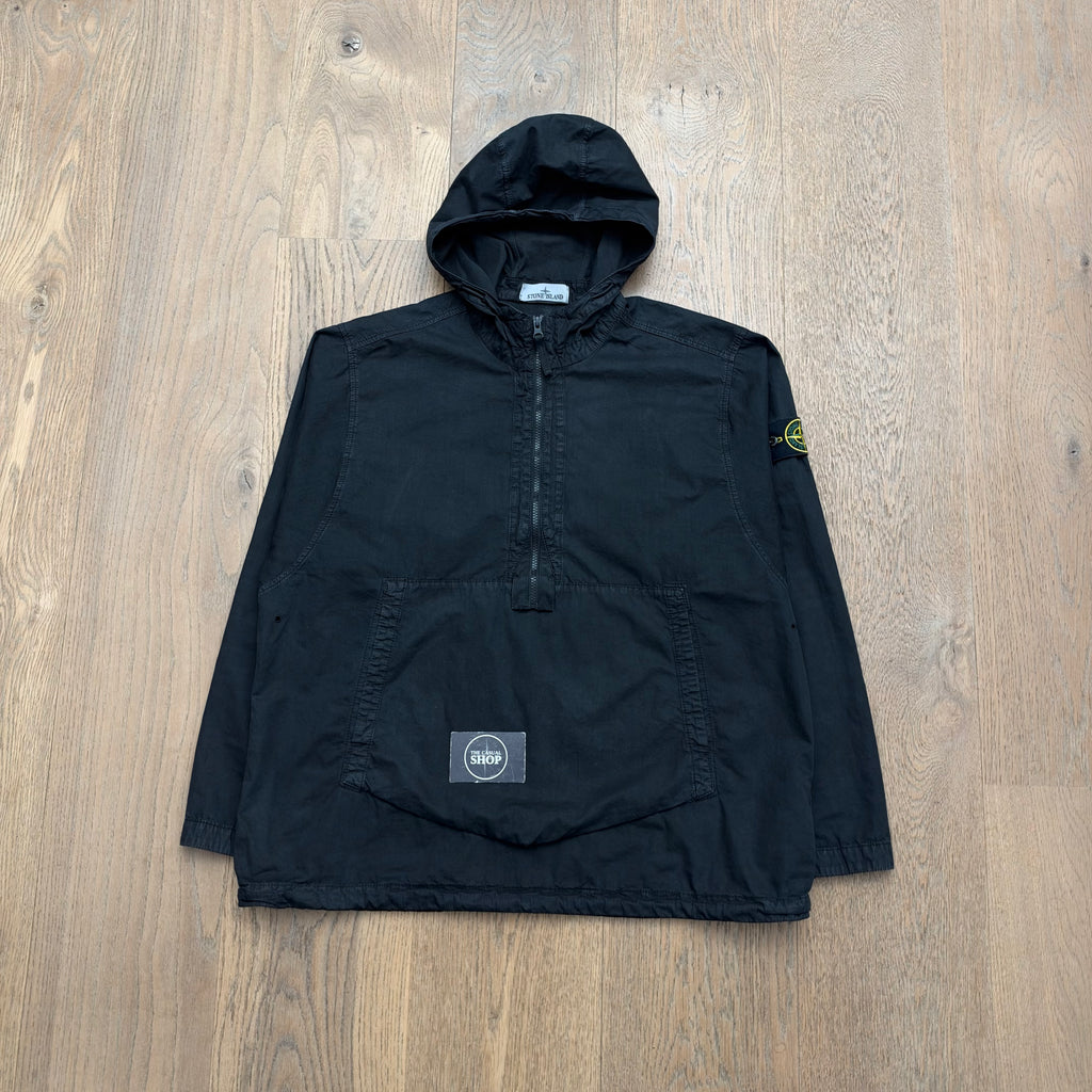 Stone Island 1/4 zipped cotton smock - L