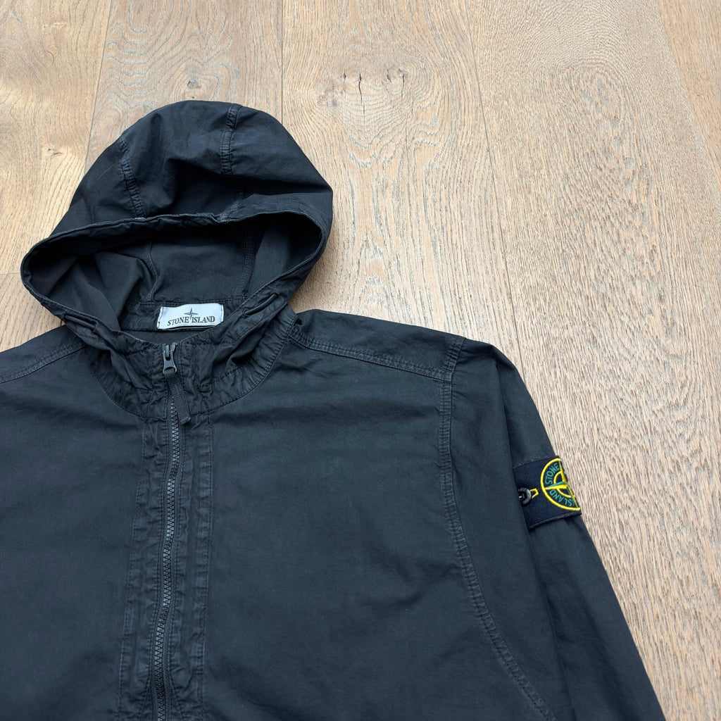 Stone Island 1/4 zipped cotton smock - L