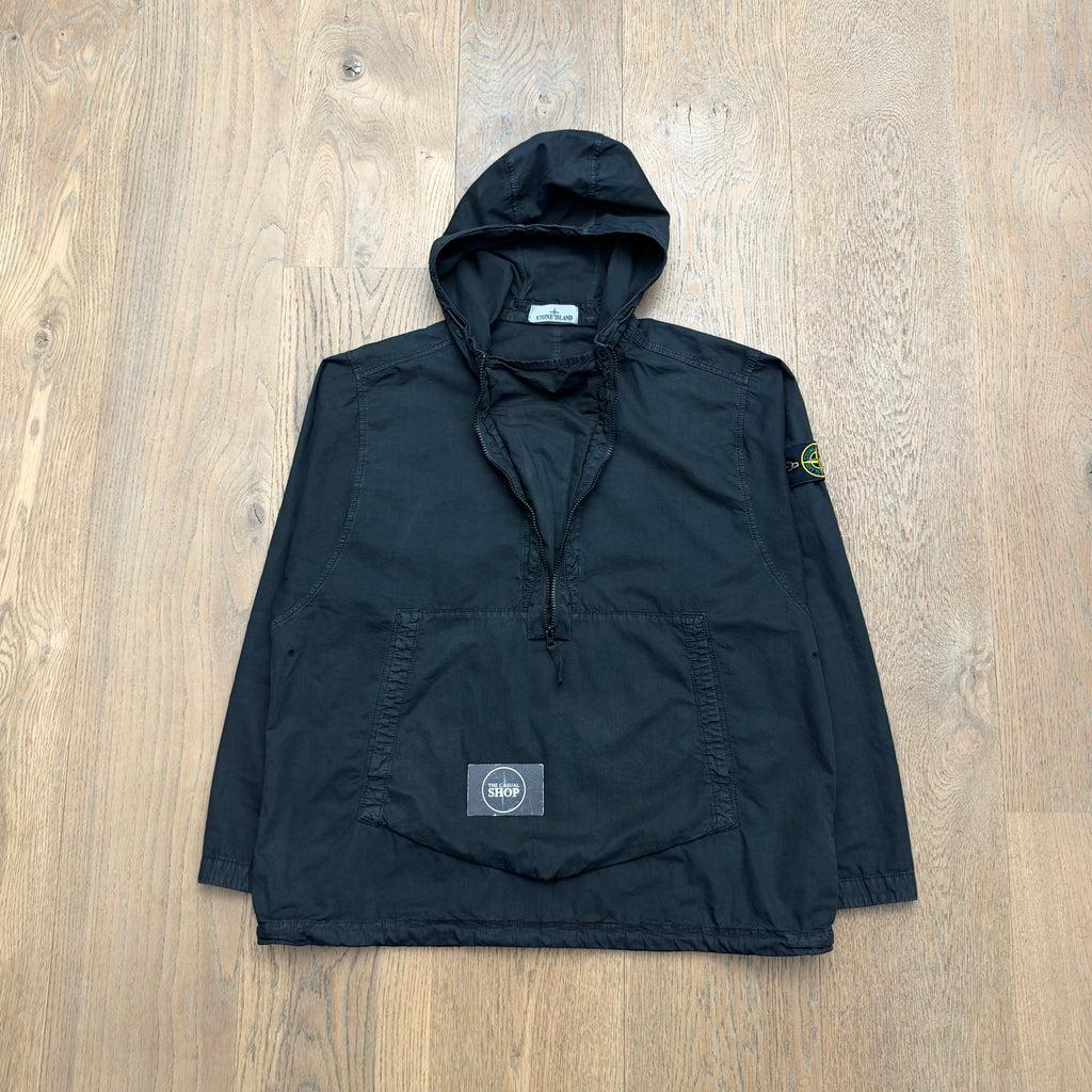 Stone Island 1/4 zipped cotton smock - L