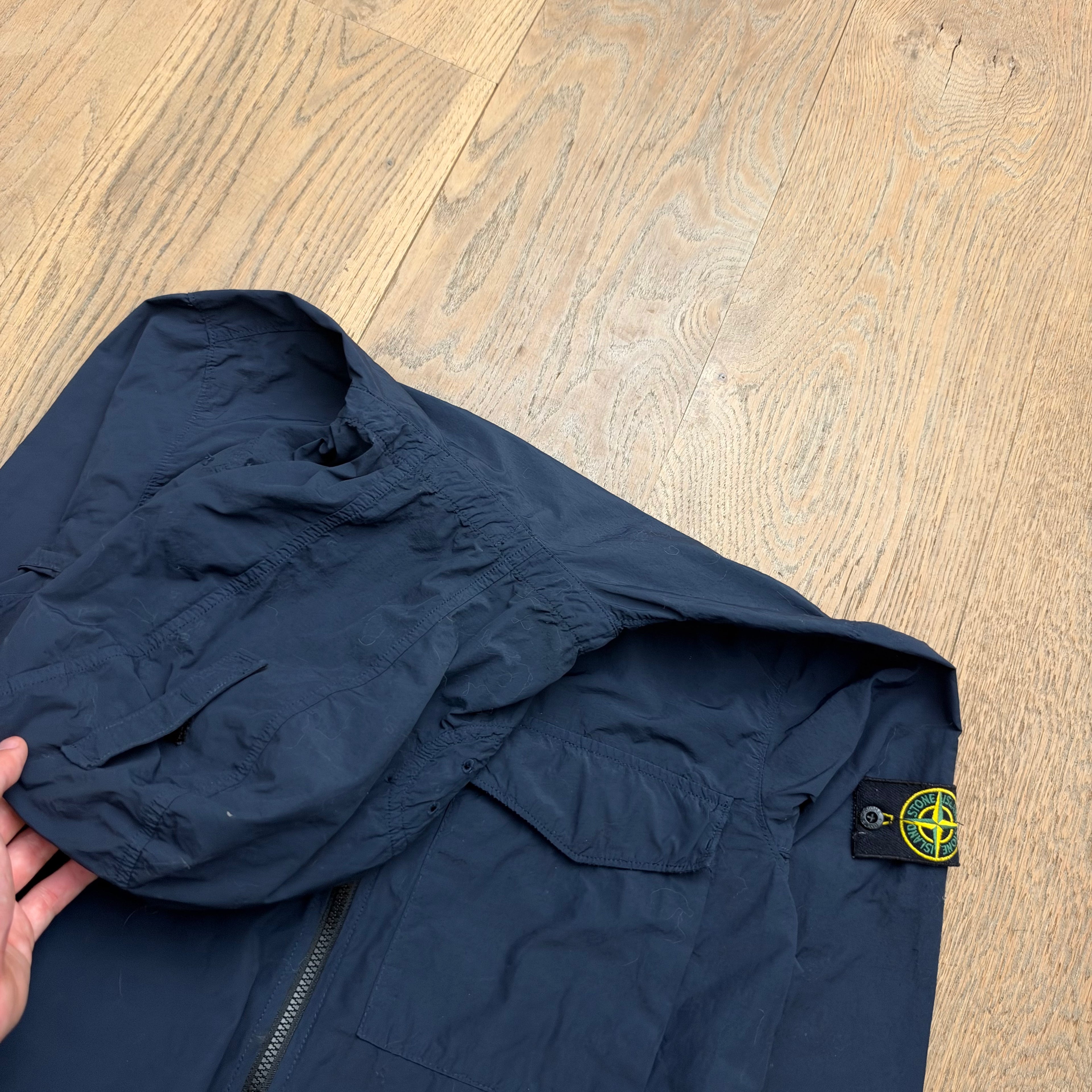 Stone Island nasal light hooded overshirt - S