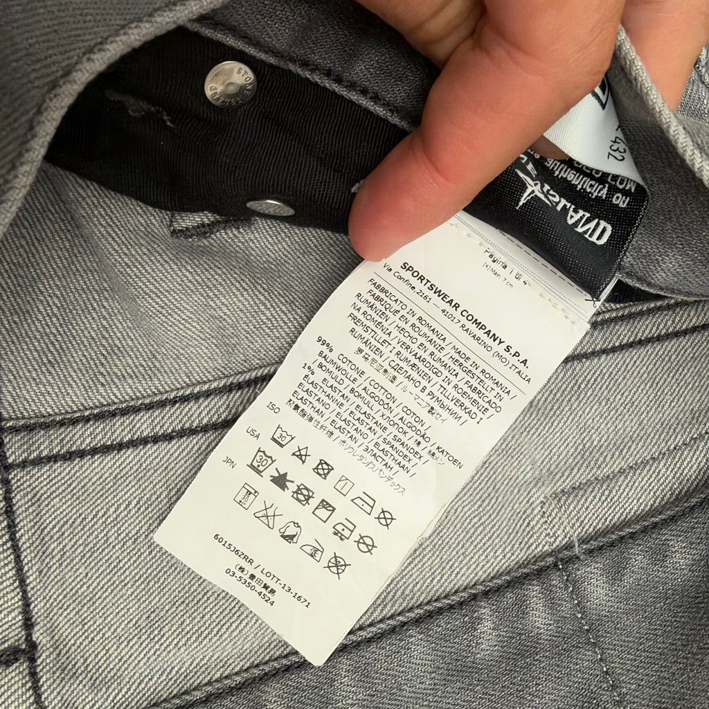 Stone Island denim badge pants - W32 L34