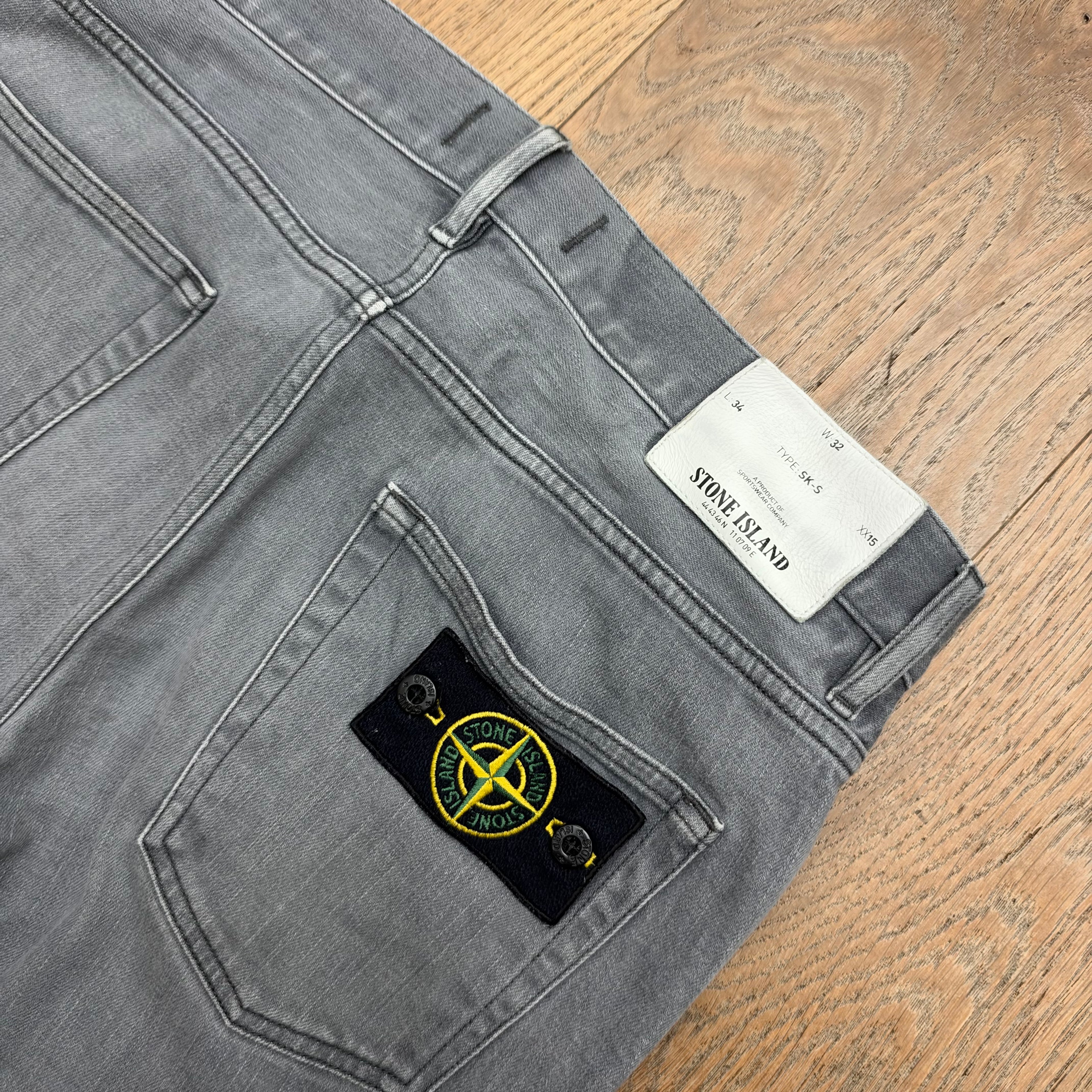 Stone Island denim badge pants - W32 L34