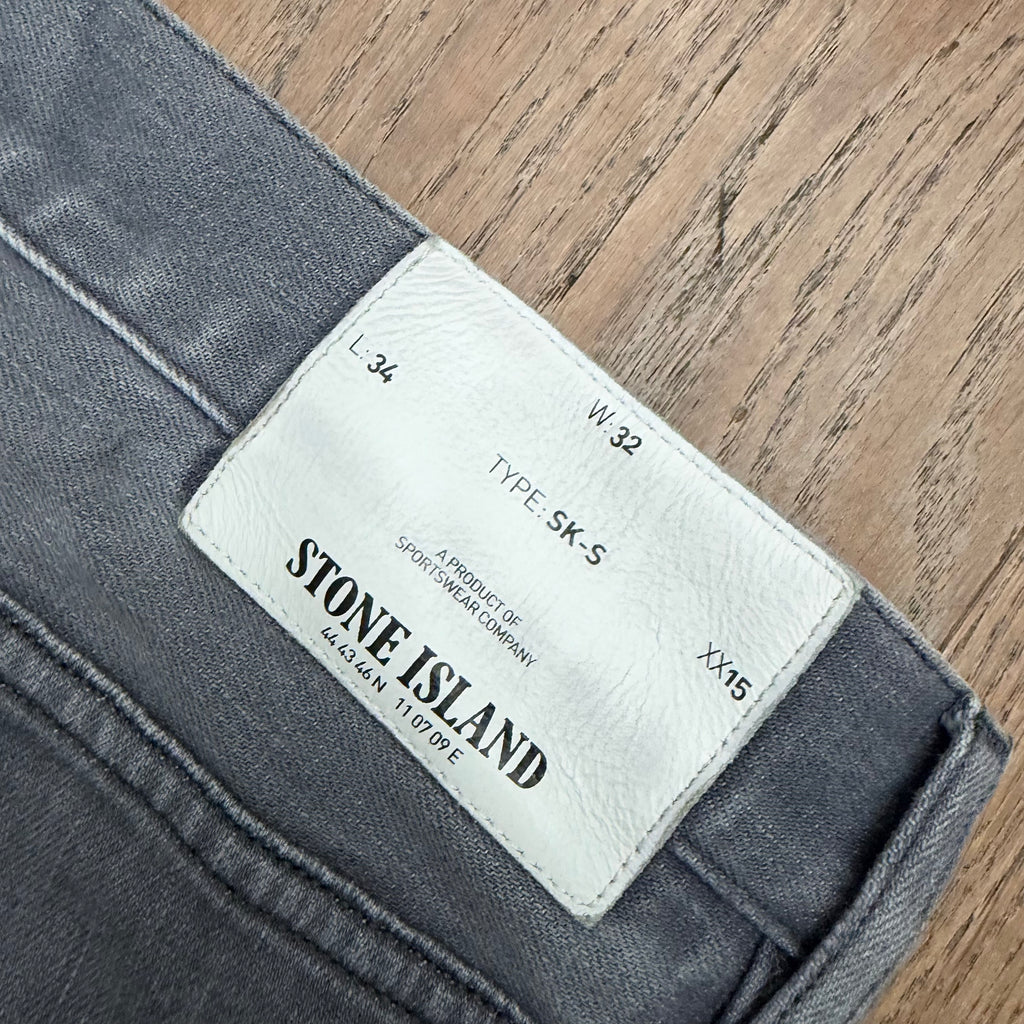 Stone Island denim badge pants - W32 L34