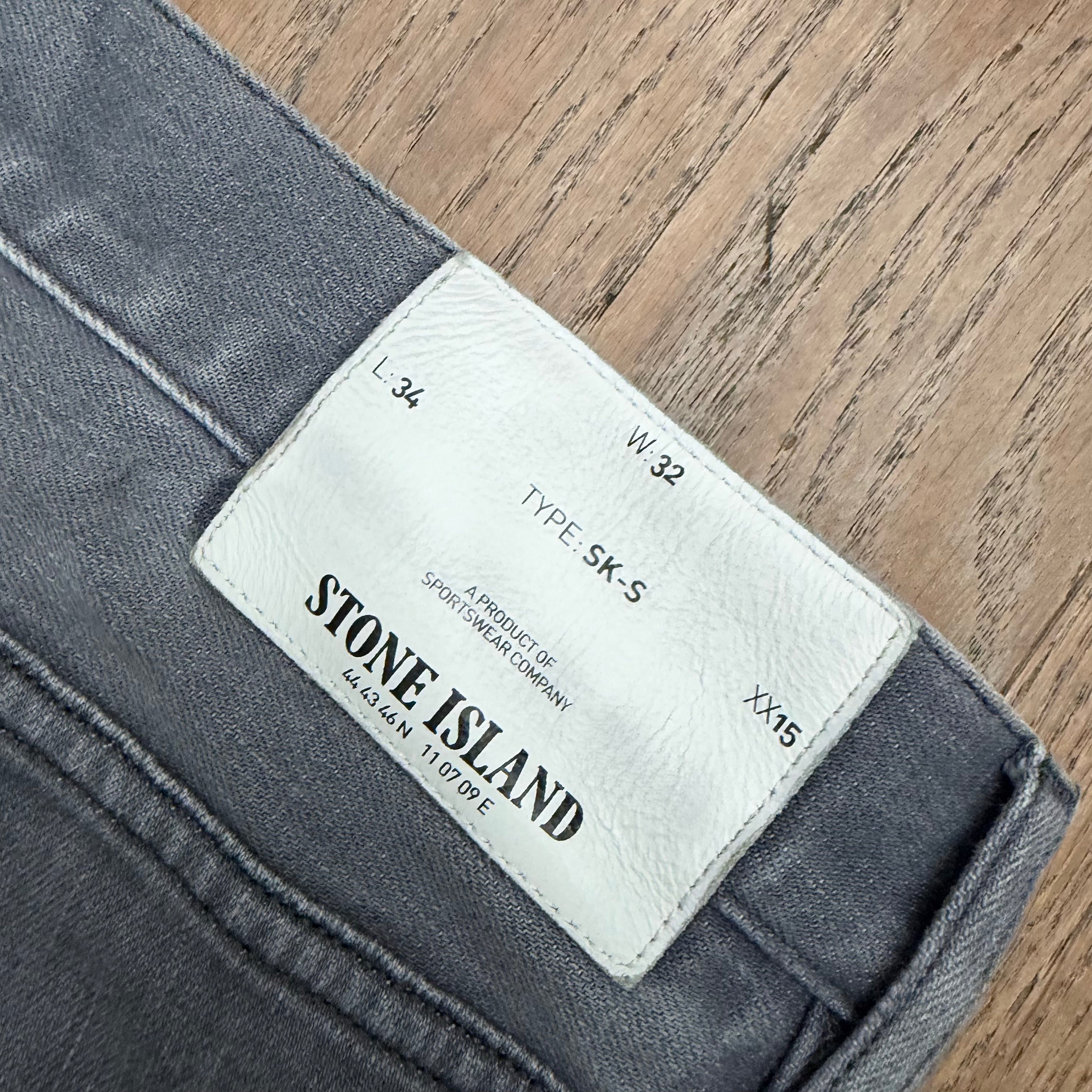Stone Island denim badge pants - W32 L34