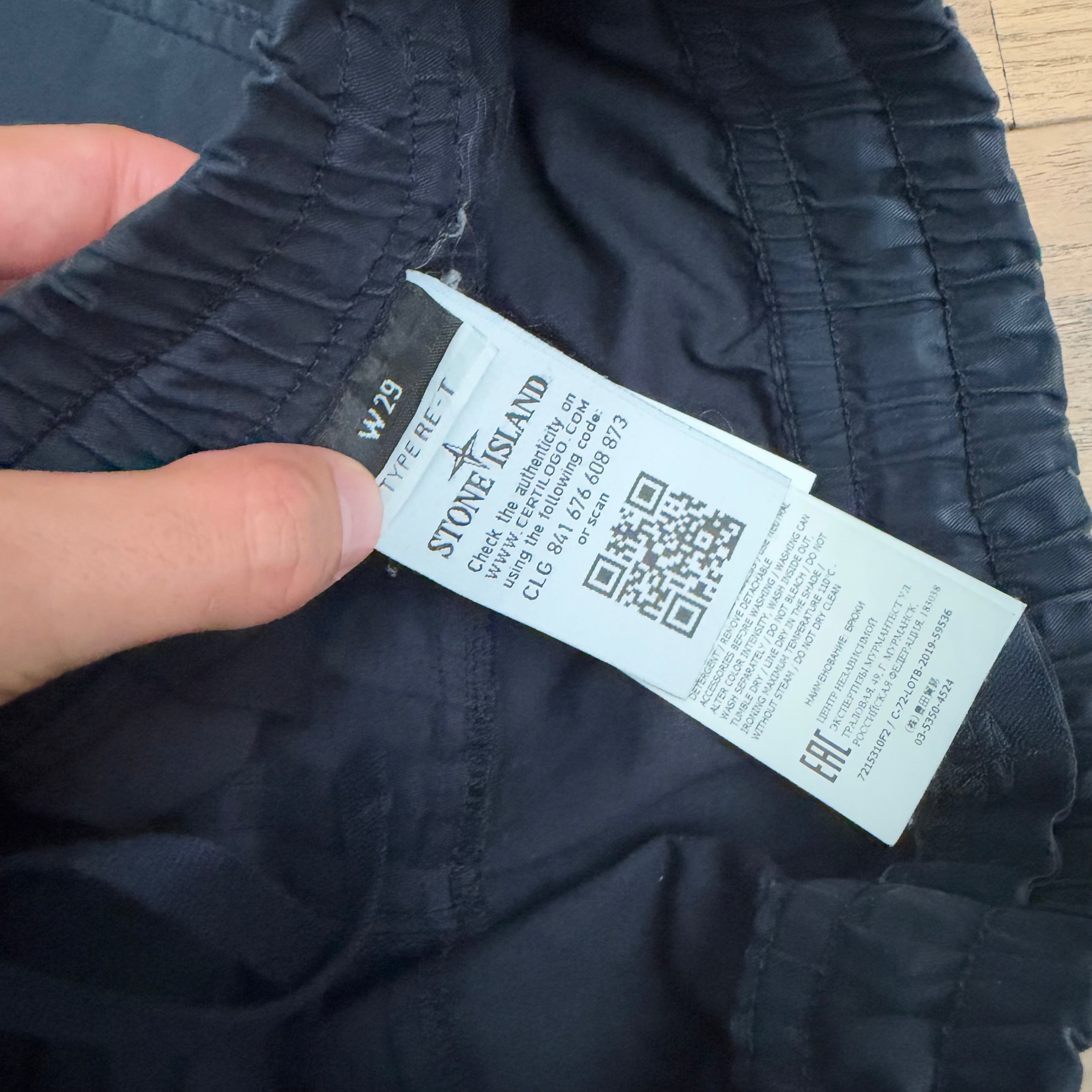 Stone Island ghost cargo type RE-T - W29