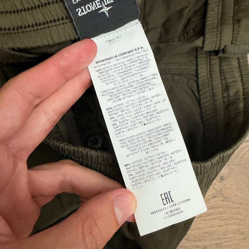Stone Island ghost cargo type RE-T - W32