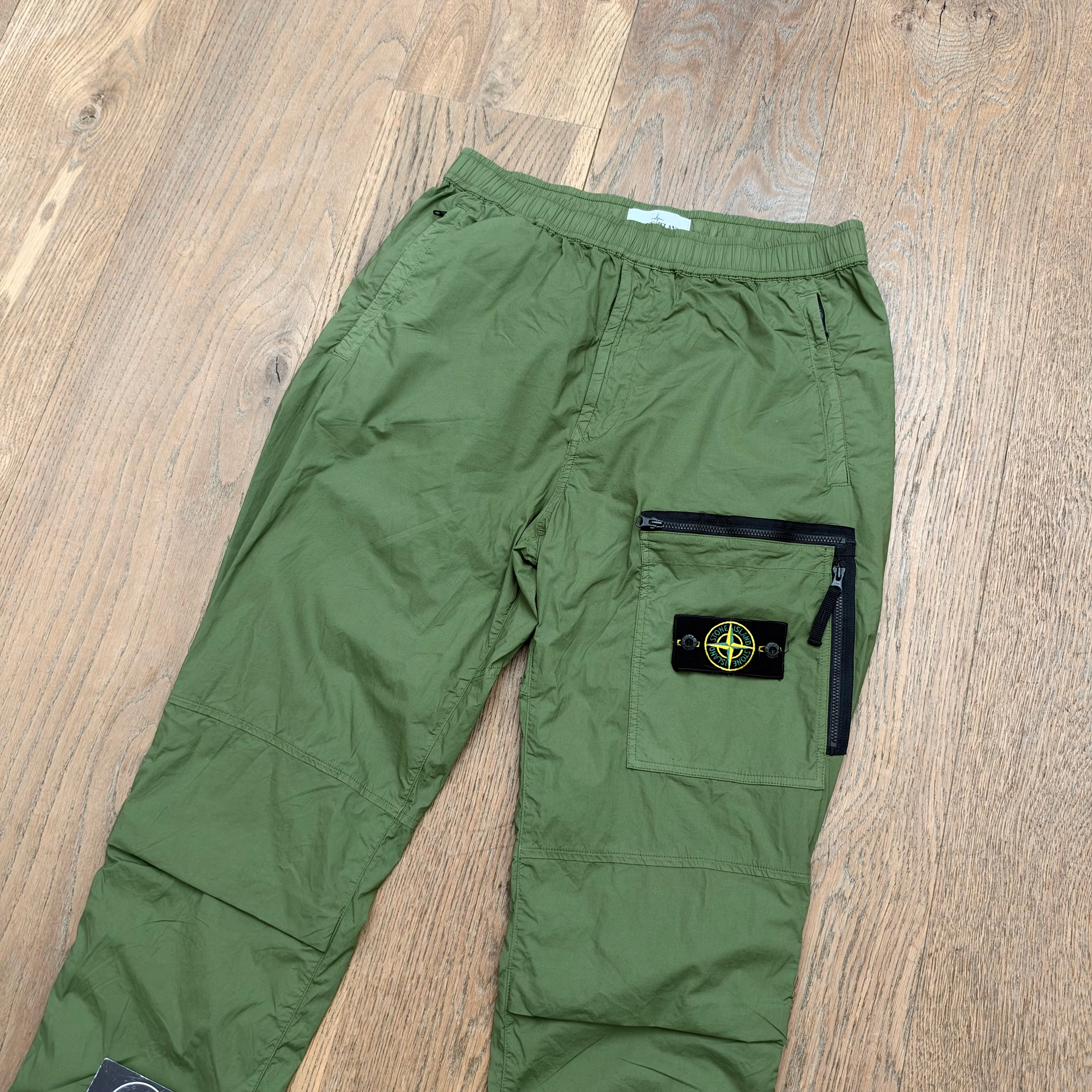 Stone Island zipped parachute cargo pants -W32