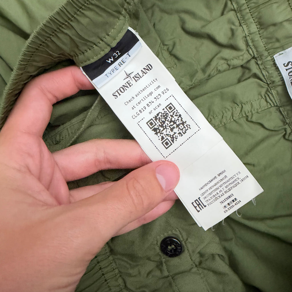 Stone Island zipped parachute cargo pants -W32