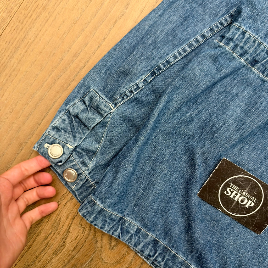 CP Company denim 'blu' goggle jacket - L