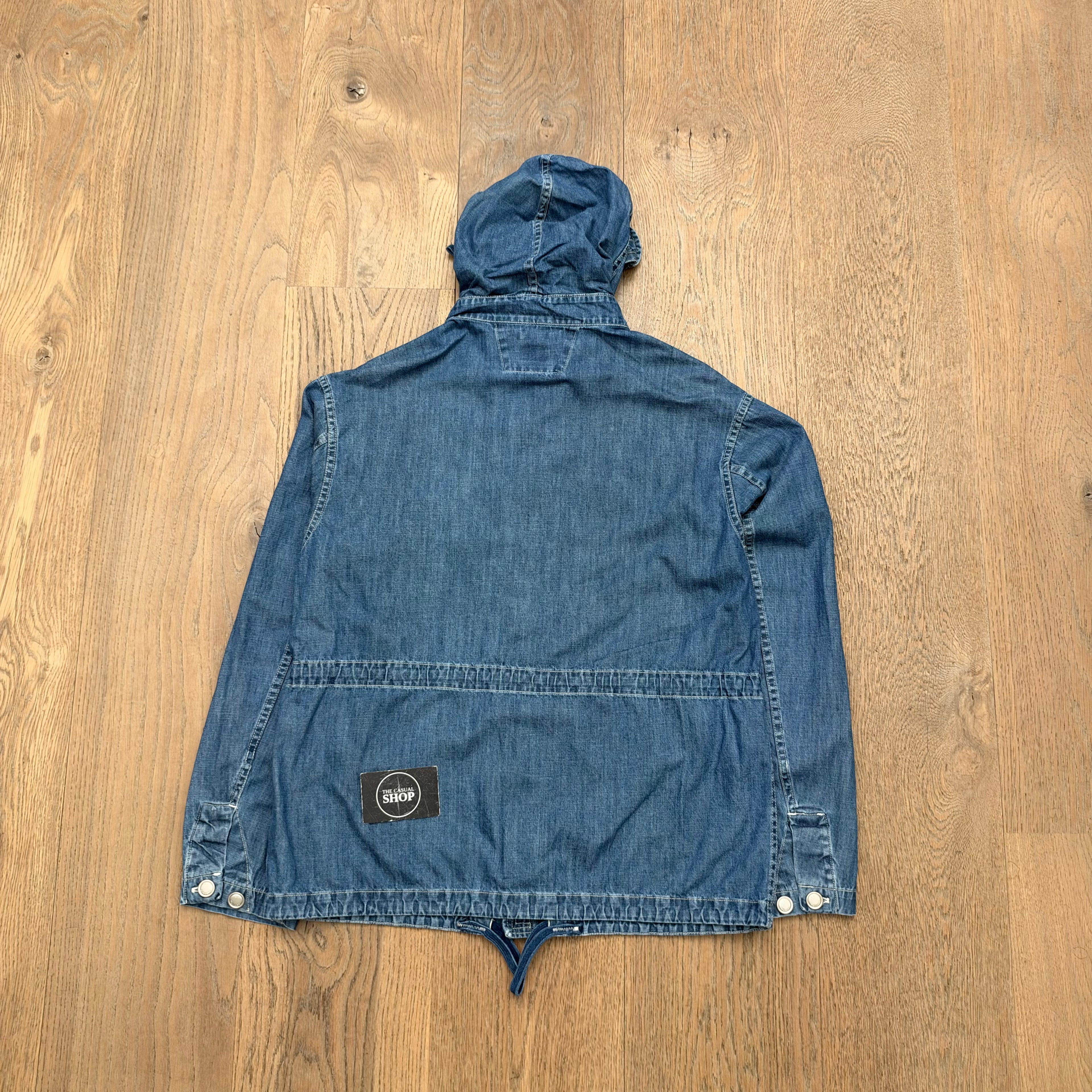 CP Company denim 'blu' goggle jacket - L