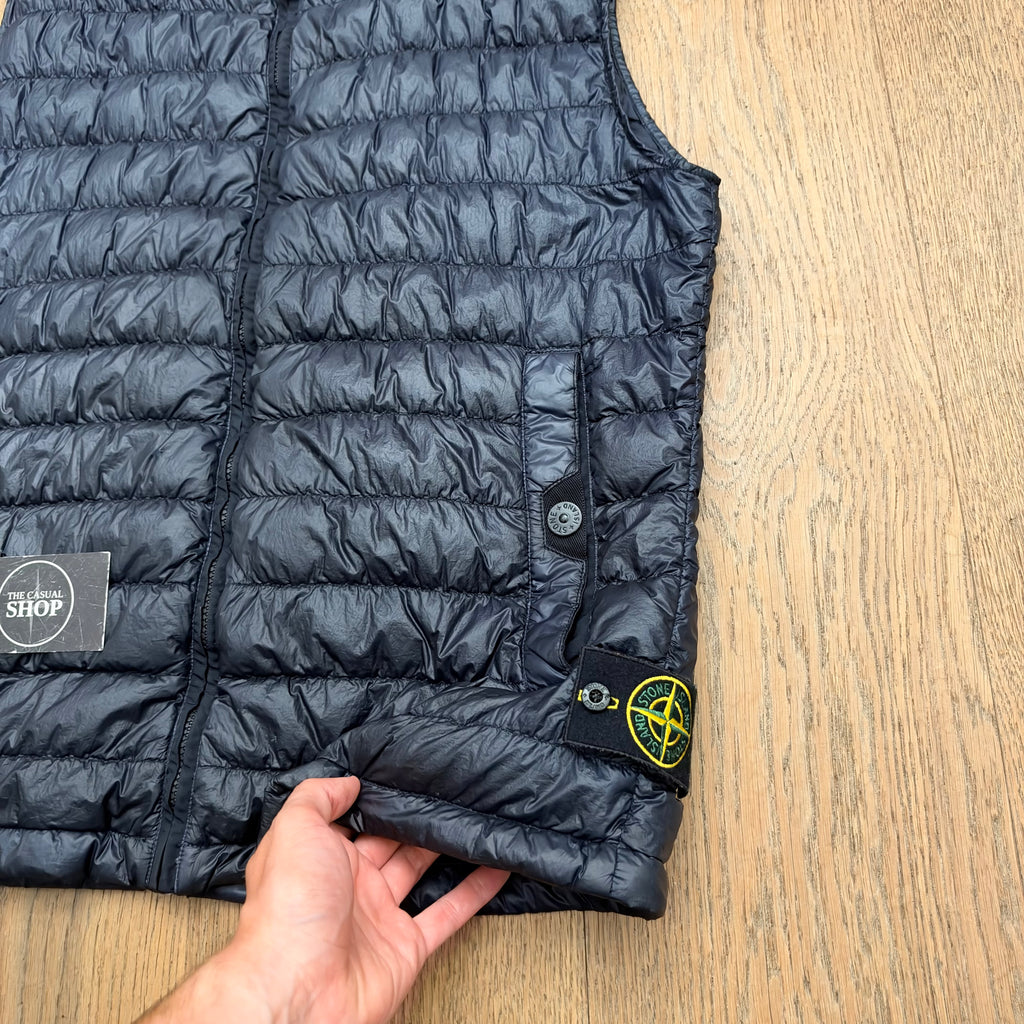 Stone Island garment dyed down 26 gr x SQM N gilet - XL fits L