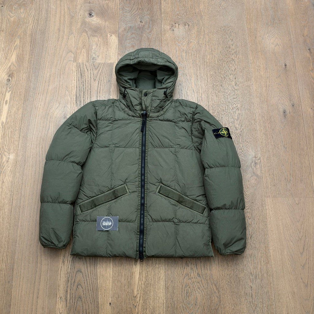 Stone Island crinkle reps ny down jacket - L