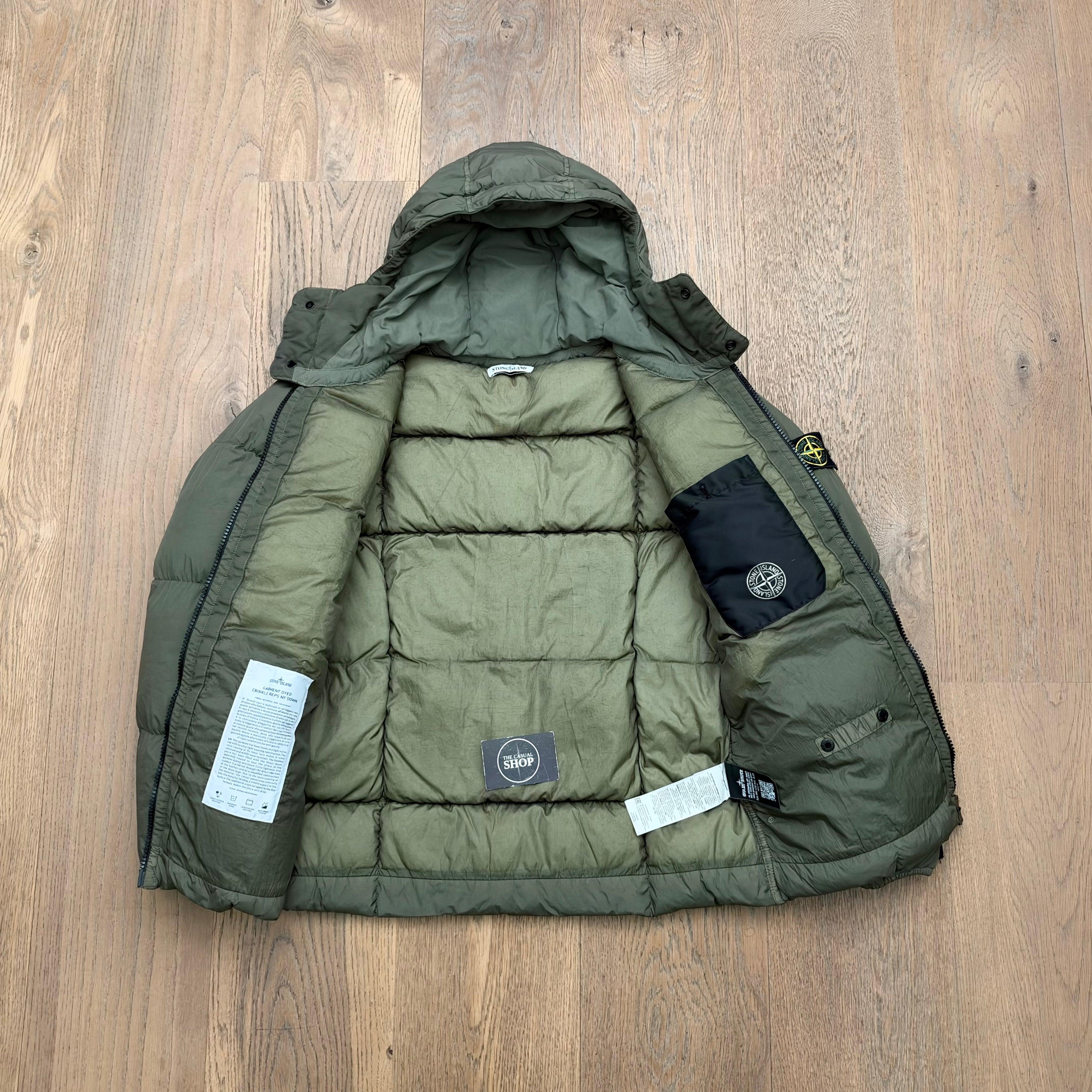Stone Island crinkle reps ny down jacket - L