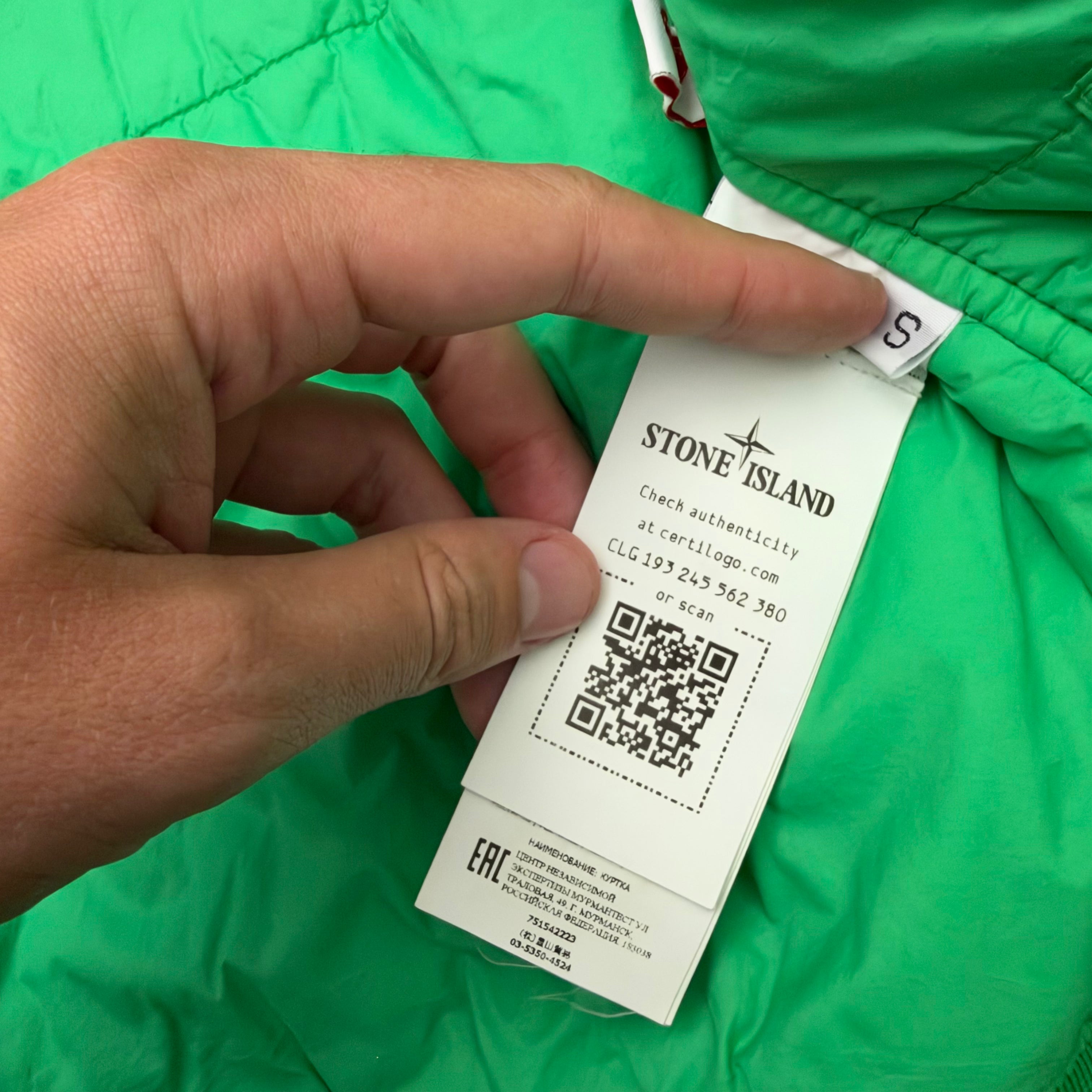 Stone Island garment dyed crinkle reps ny with primaloft jacket - S