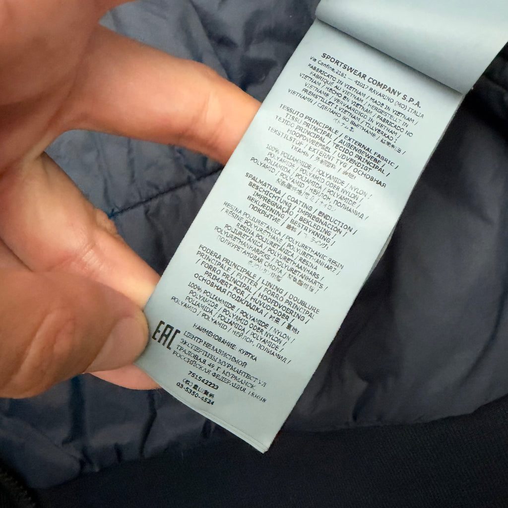 Stone Island garment dyed crinkle reps ny with primaloft jacket - M
