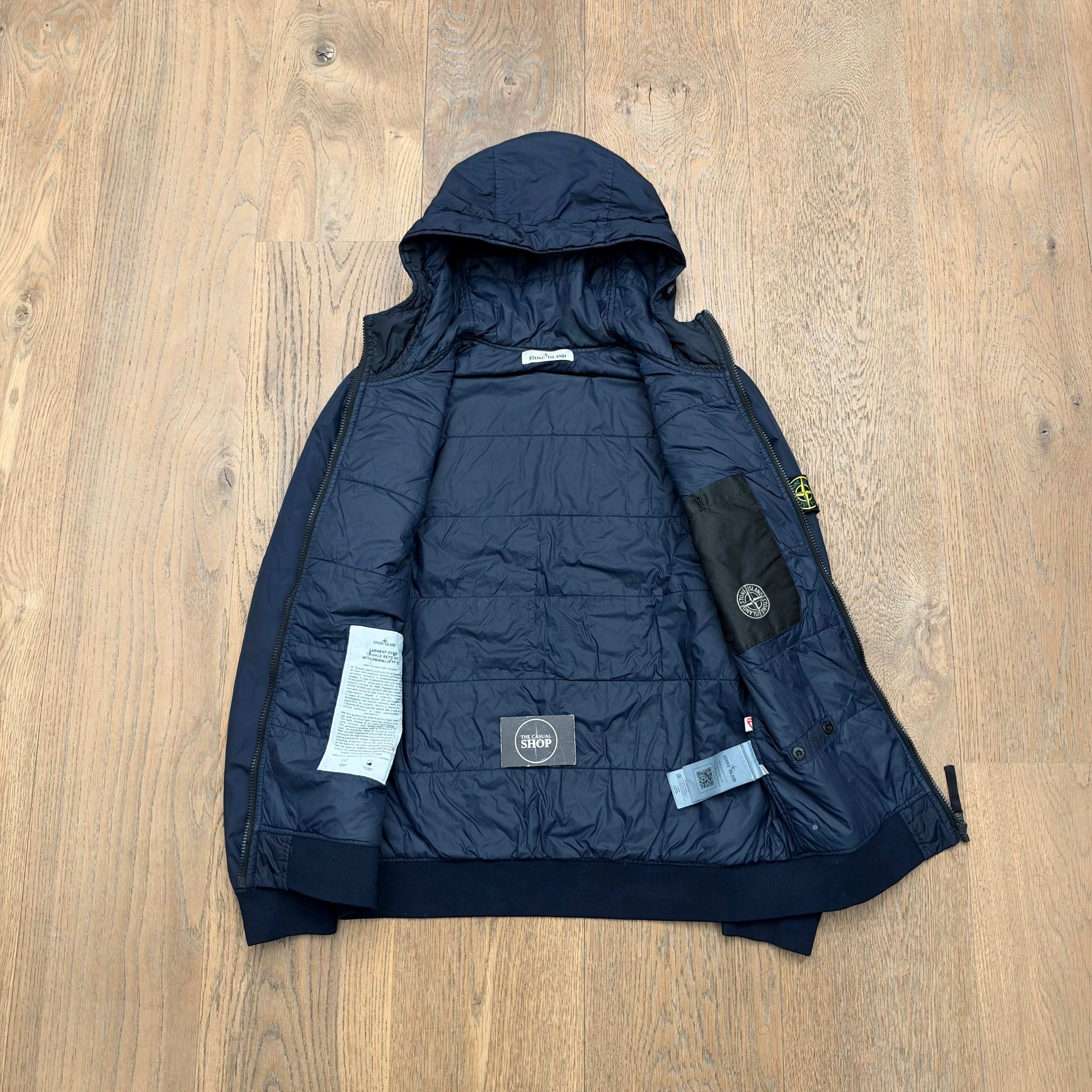 Stone Island garment dyed crinkle reps ny with primaloft jacket - M