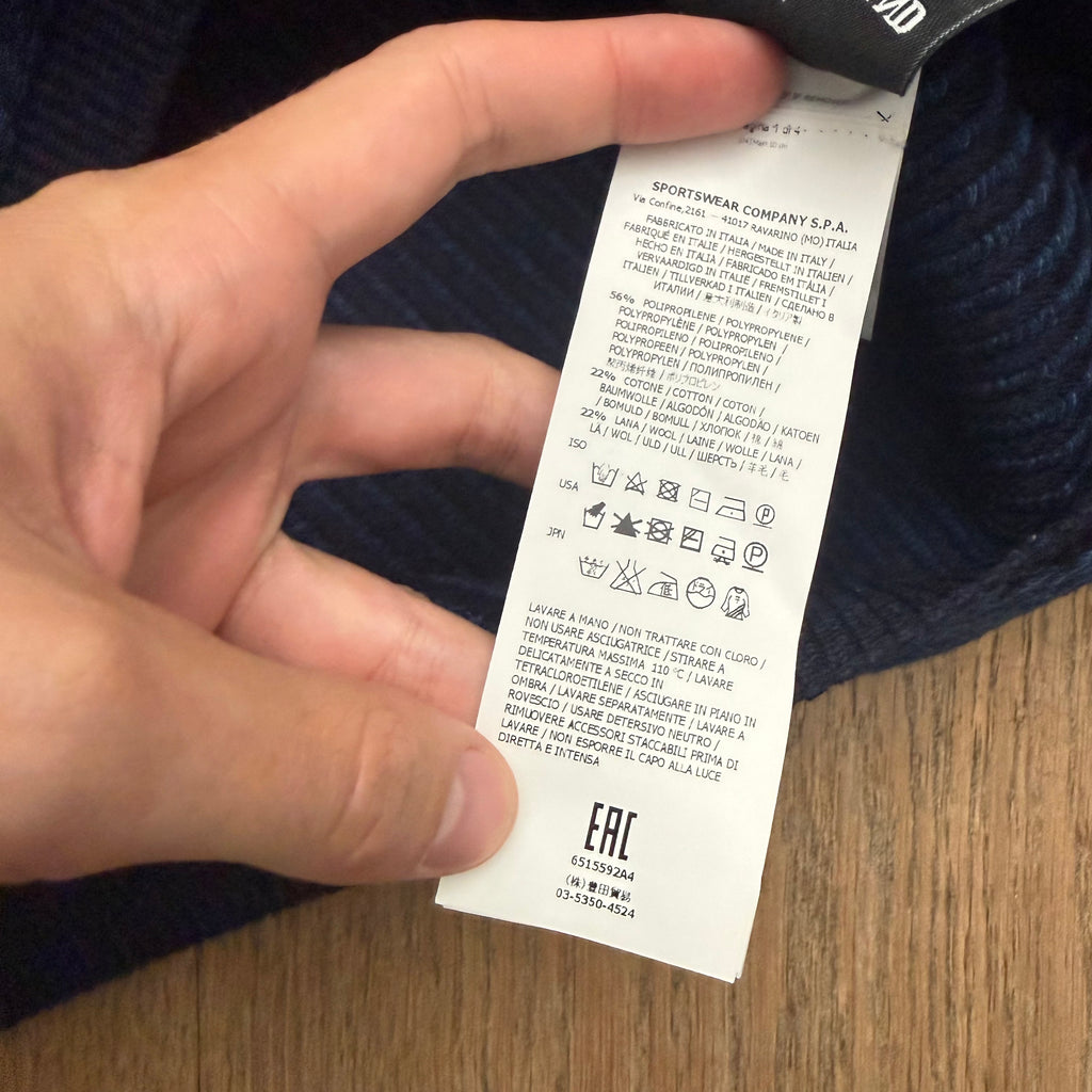 Stone Island polypropylene denim knit - M