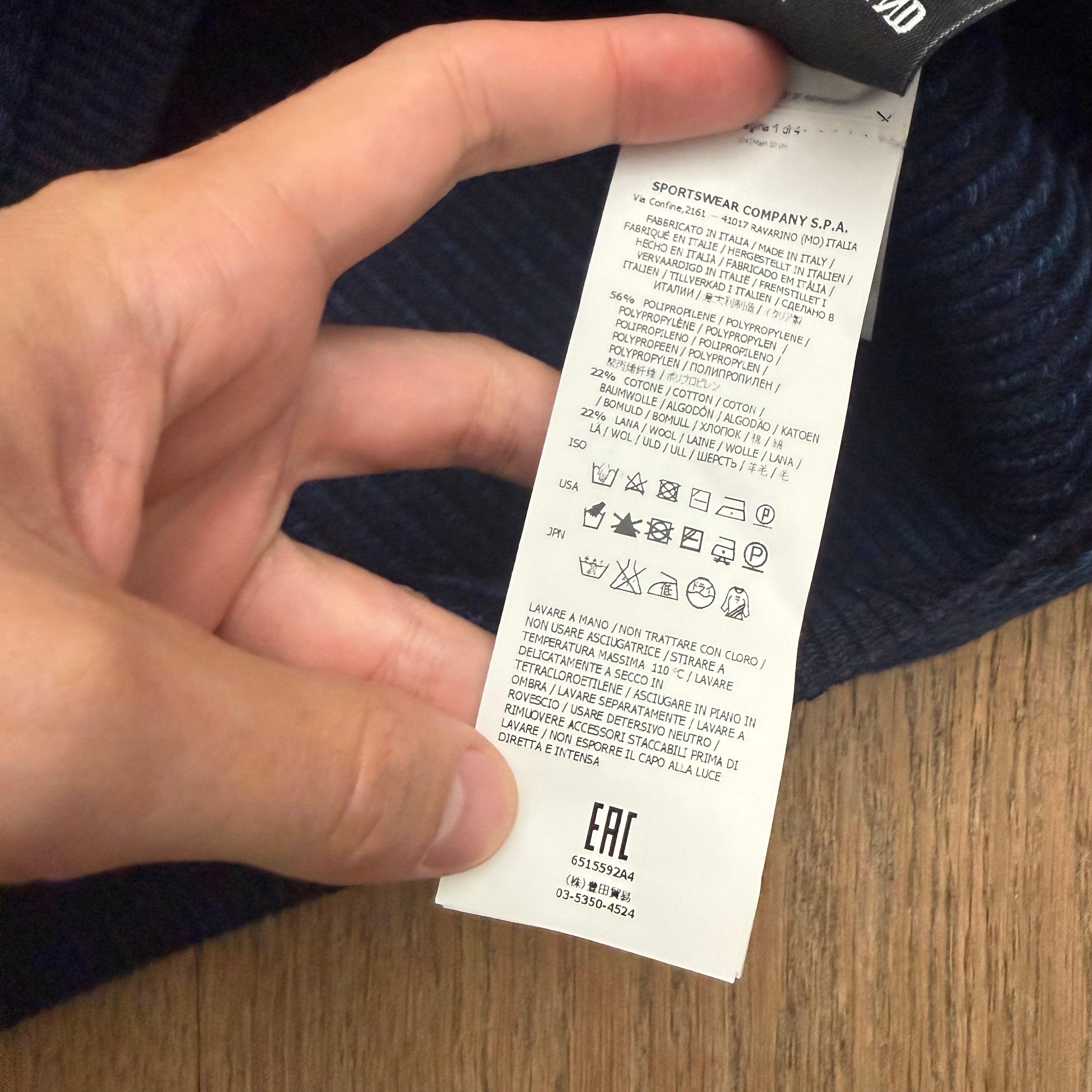 Stone Island polypropylene denim knit - M
