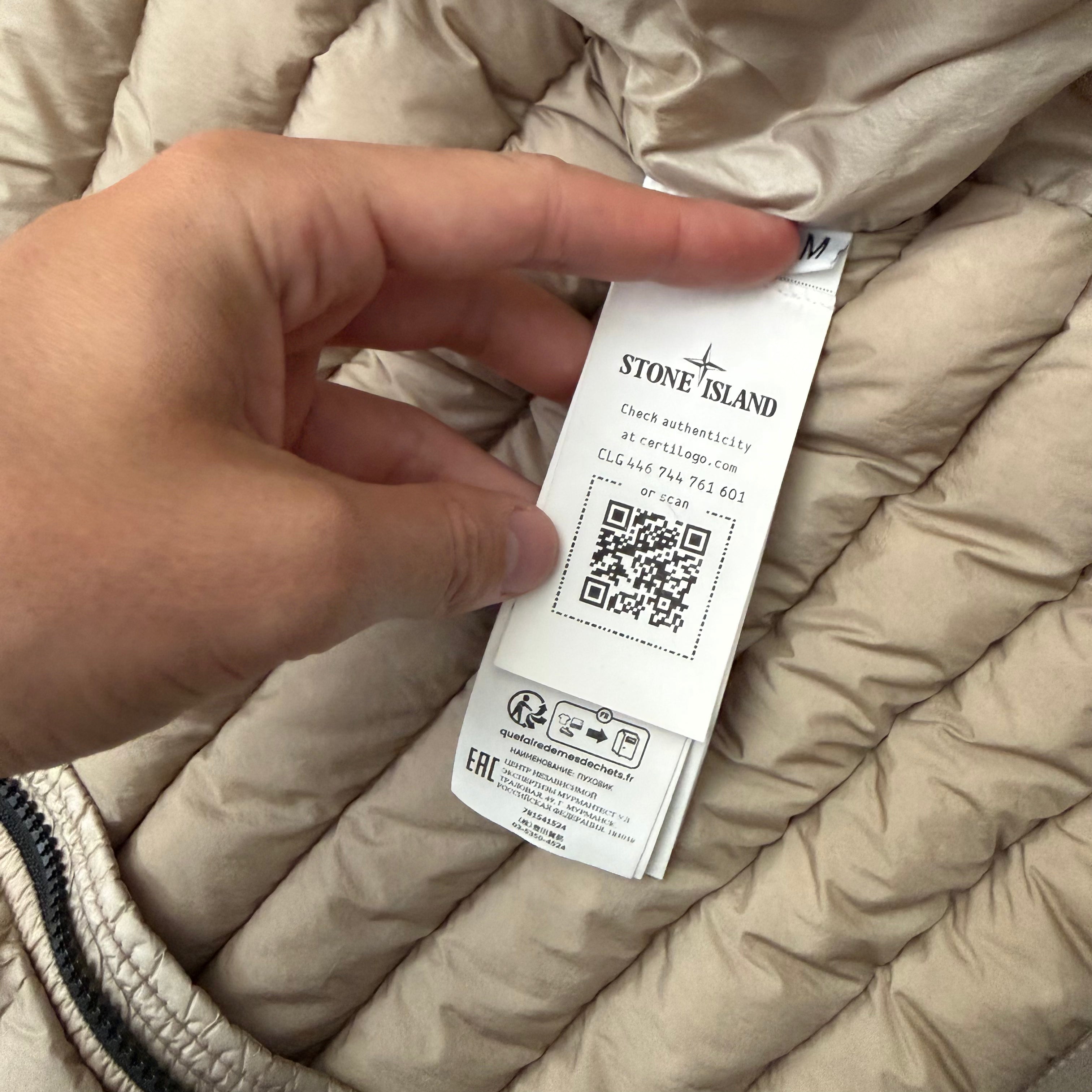 Stone Island Loom woven chambers R-nylon down- tc jacket - M