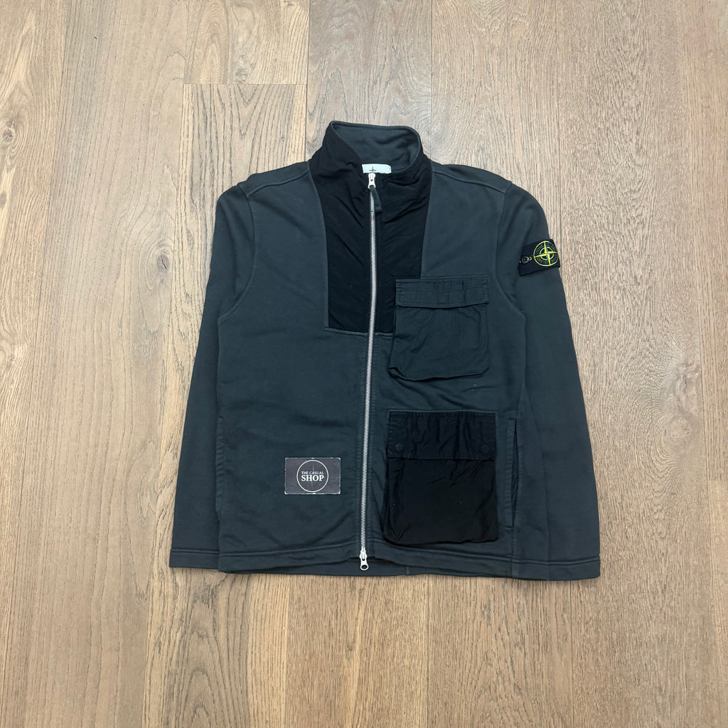 Stone Island multi pocket zipped sweater - S