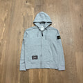 Stone Island Zipped hooded sweat - L