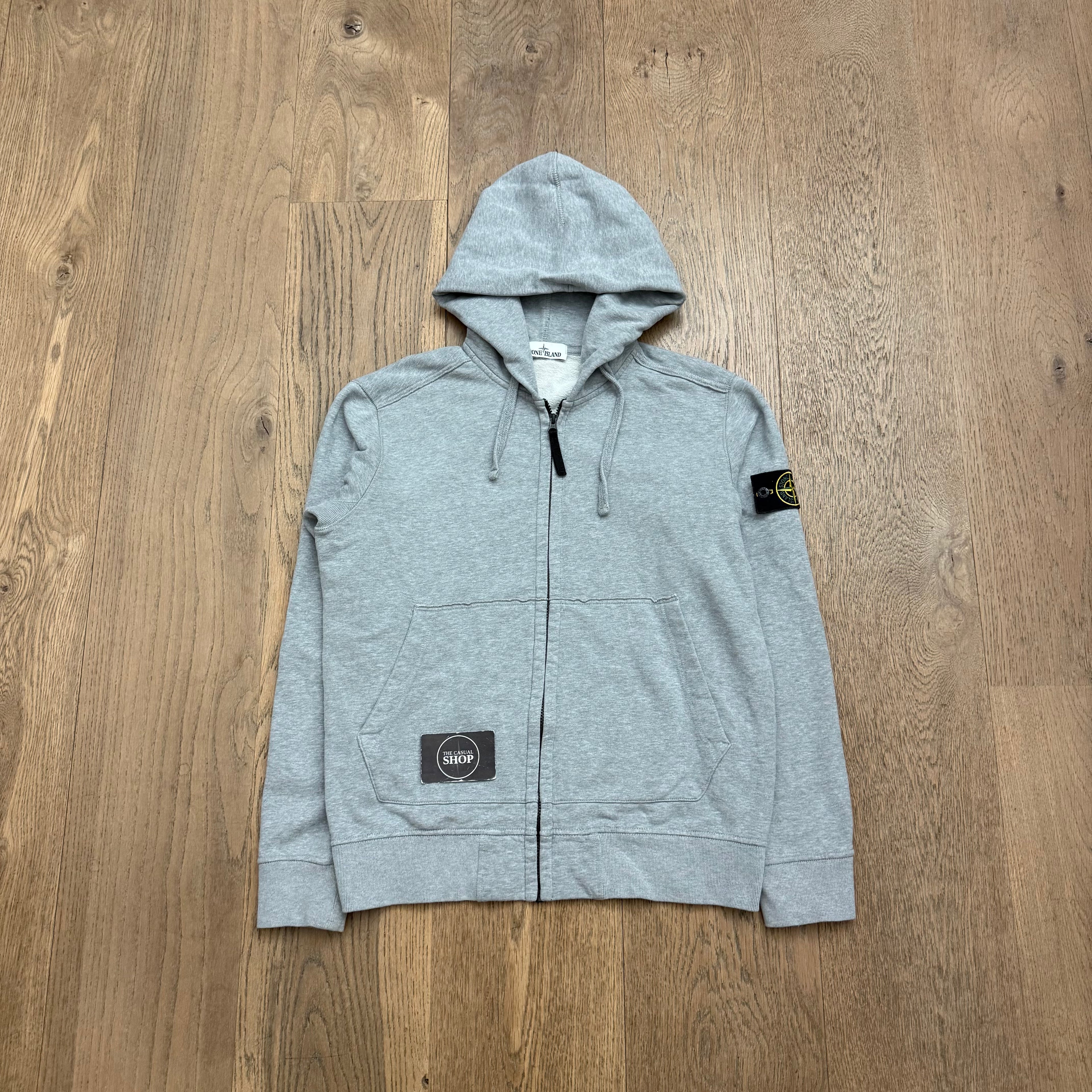 Stone Island Zipped hooded sweat - L