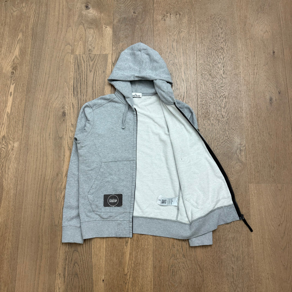 Stone Island Zipped hooded sweat - L