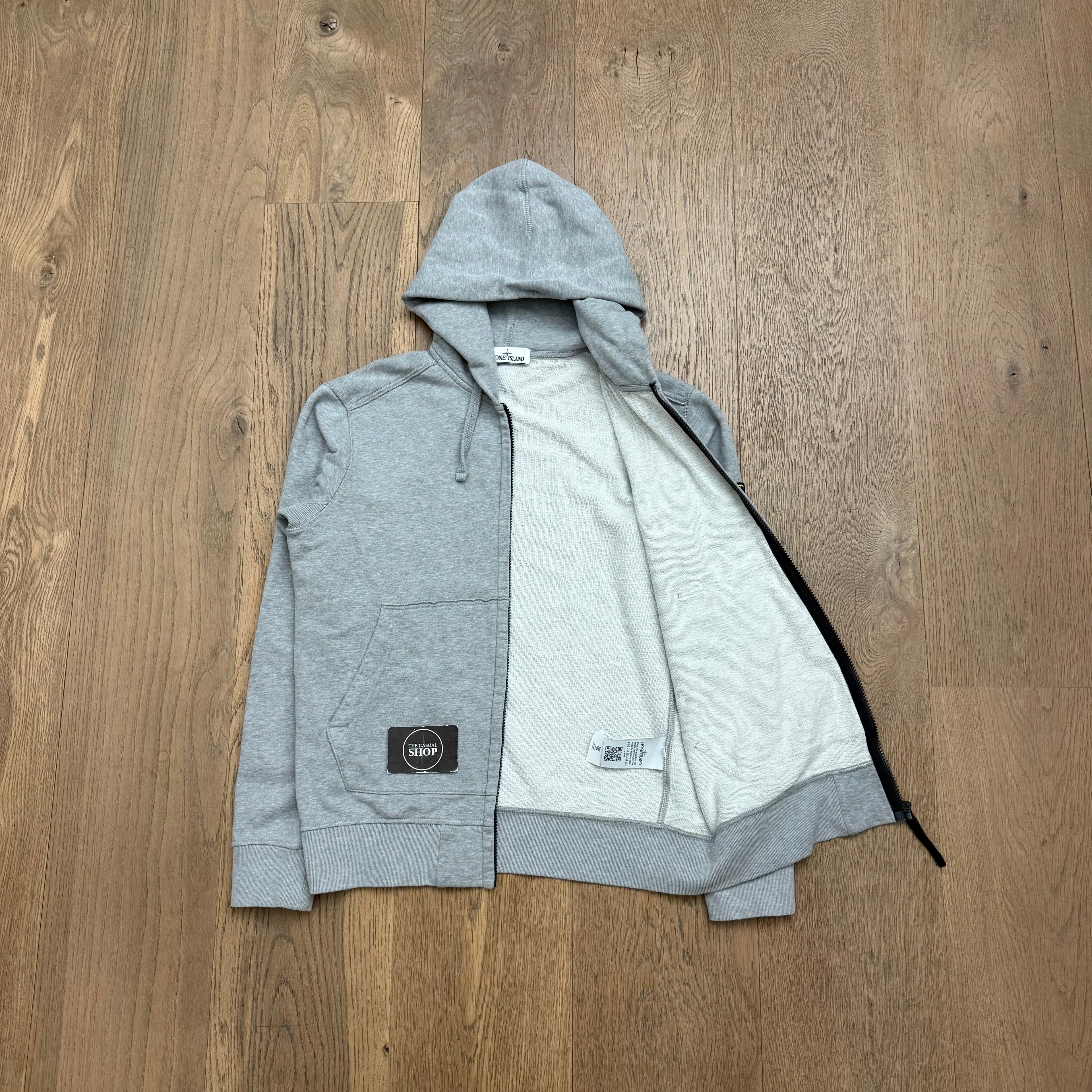 Stone Island Zipped hooded sweat - L