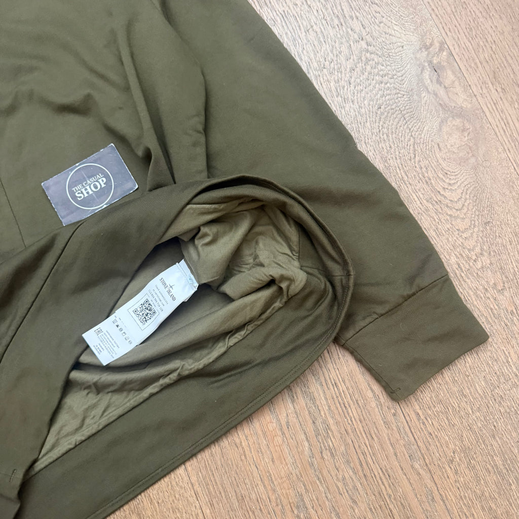 Stone Island 1/4 ghost zipped sweat - L
