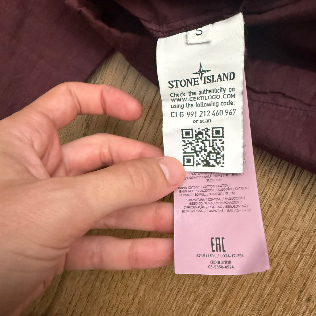 Stone Island Ripstop cotton smock - S