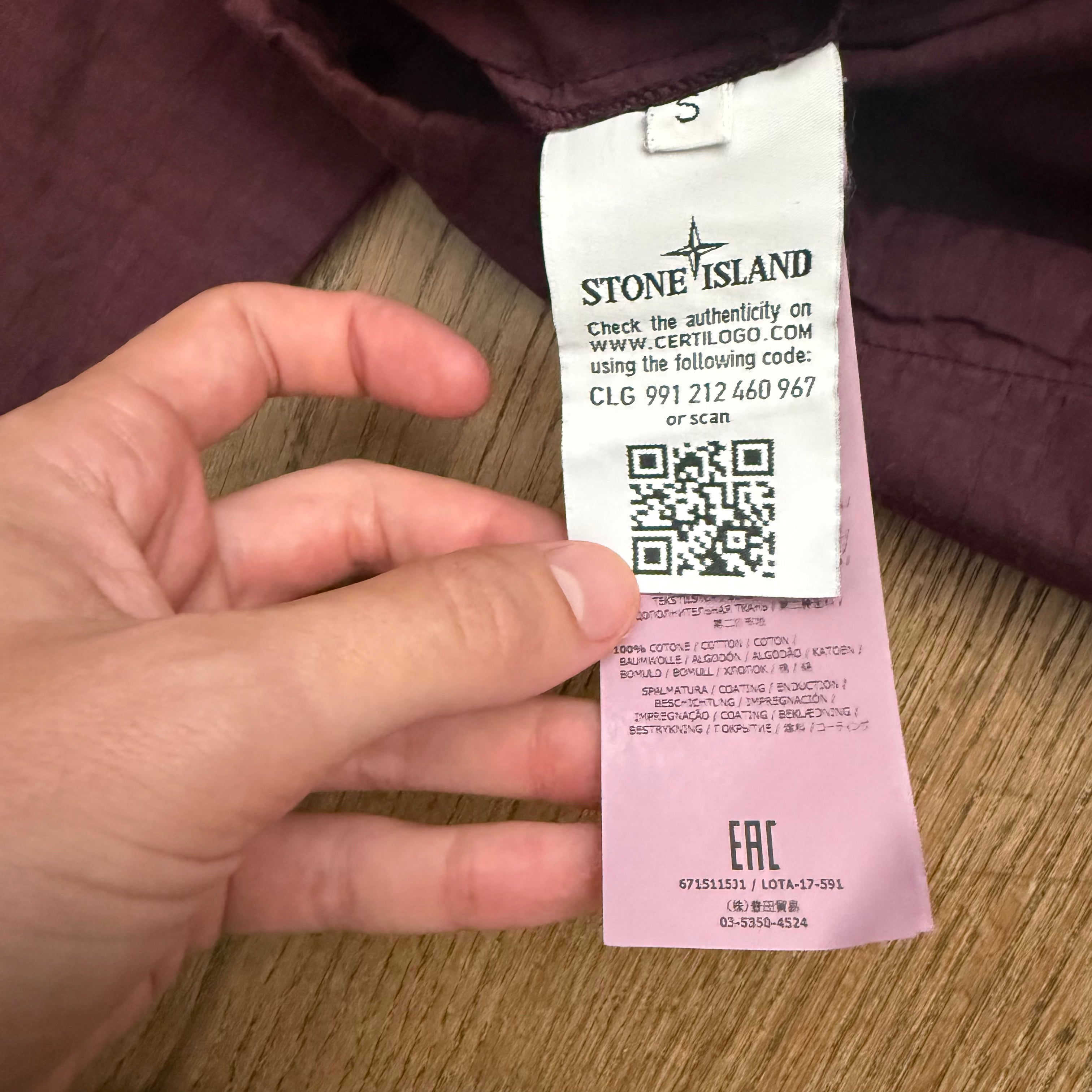 Stone Island Ripstop cotton smock - S