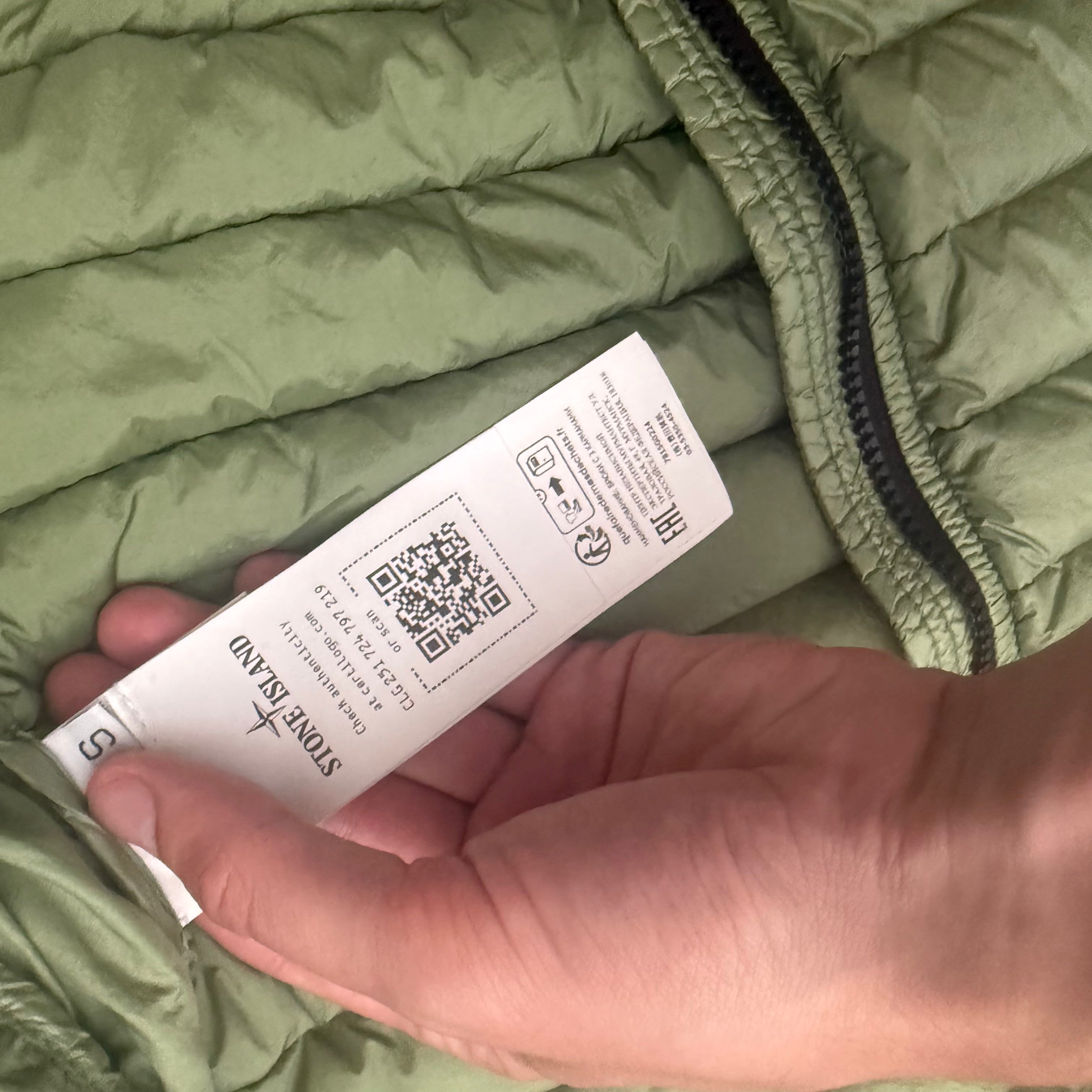 Stone Island Loom woven chambers R-nylon down-tc gilet - S