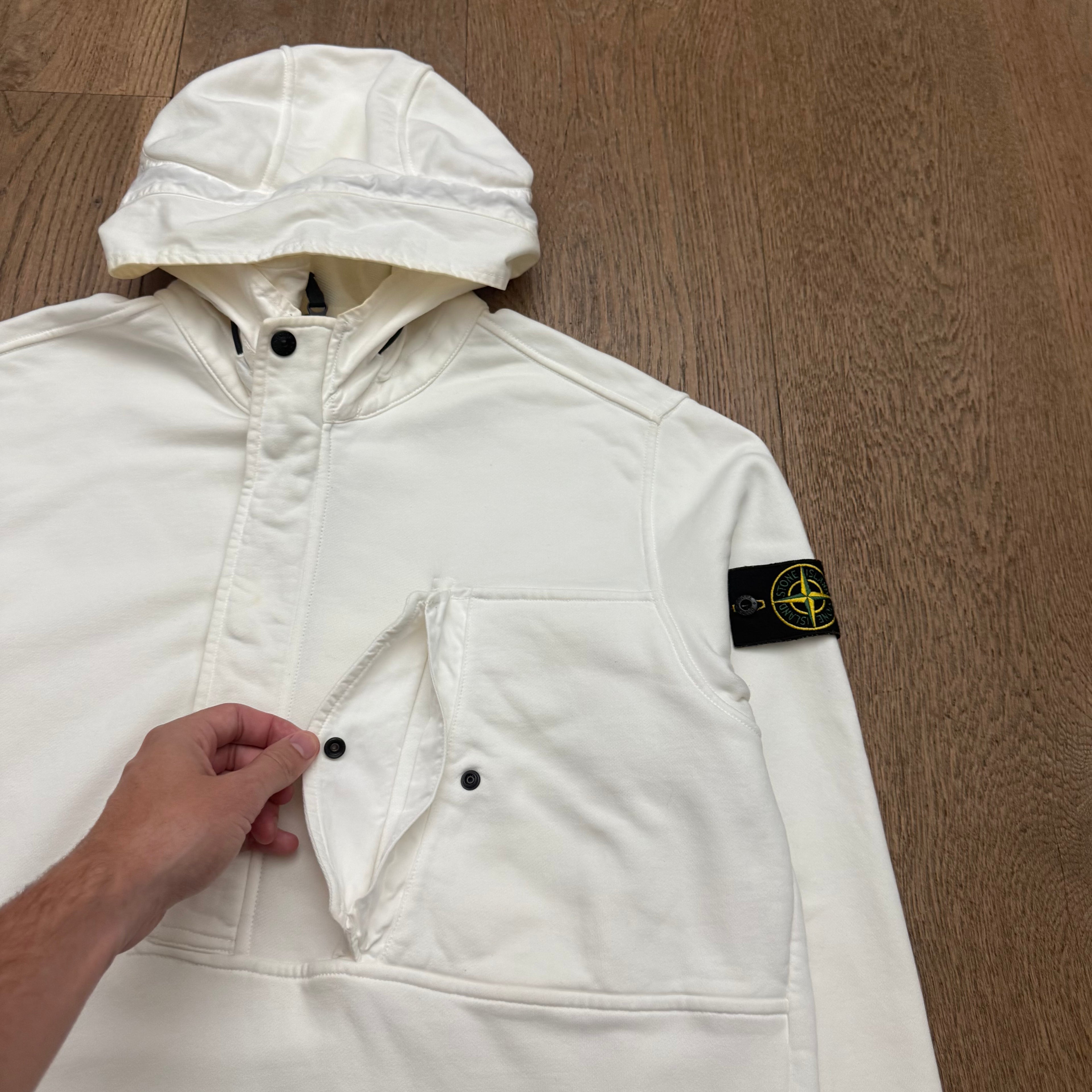 Stone Island 1/4 zipped hoodie - L