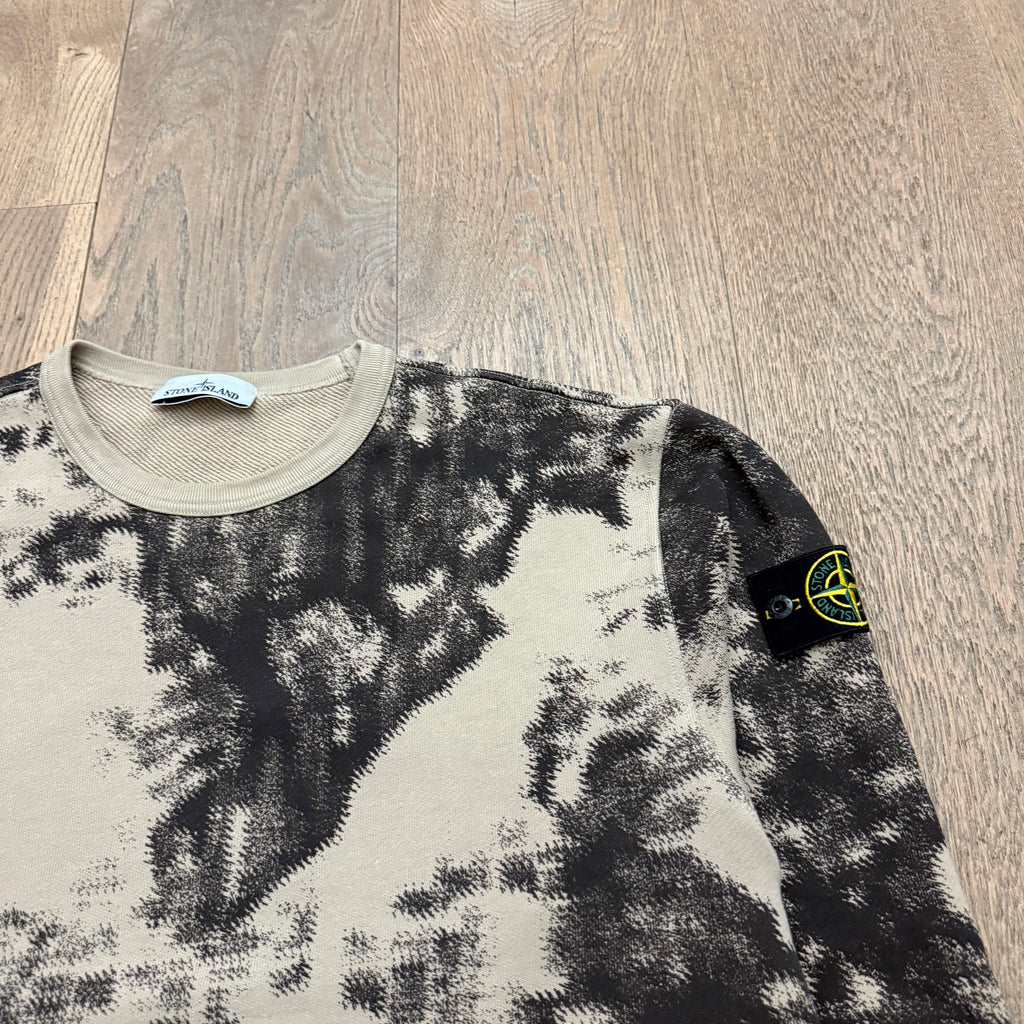Stone Island Earth mapping camo sweat - XL