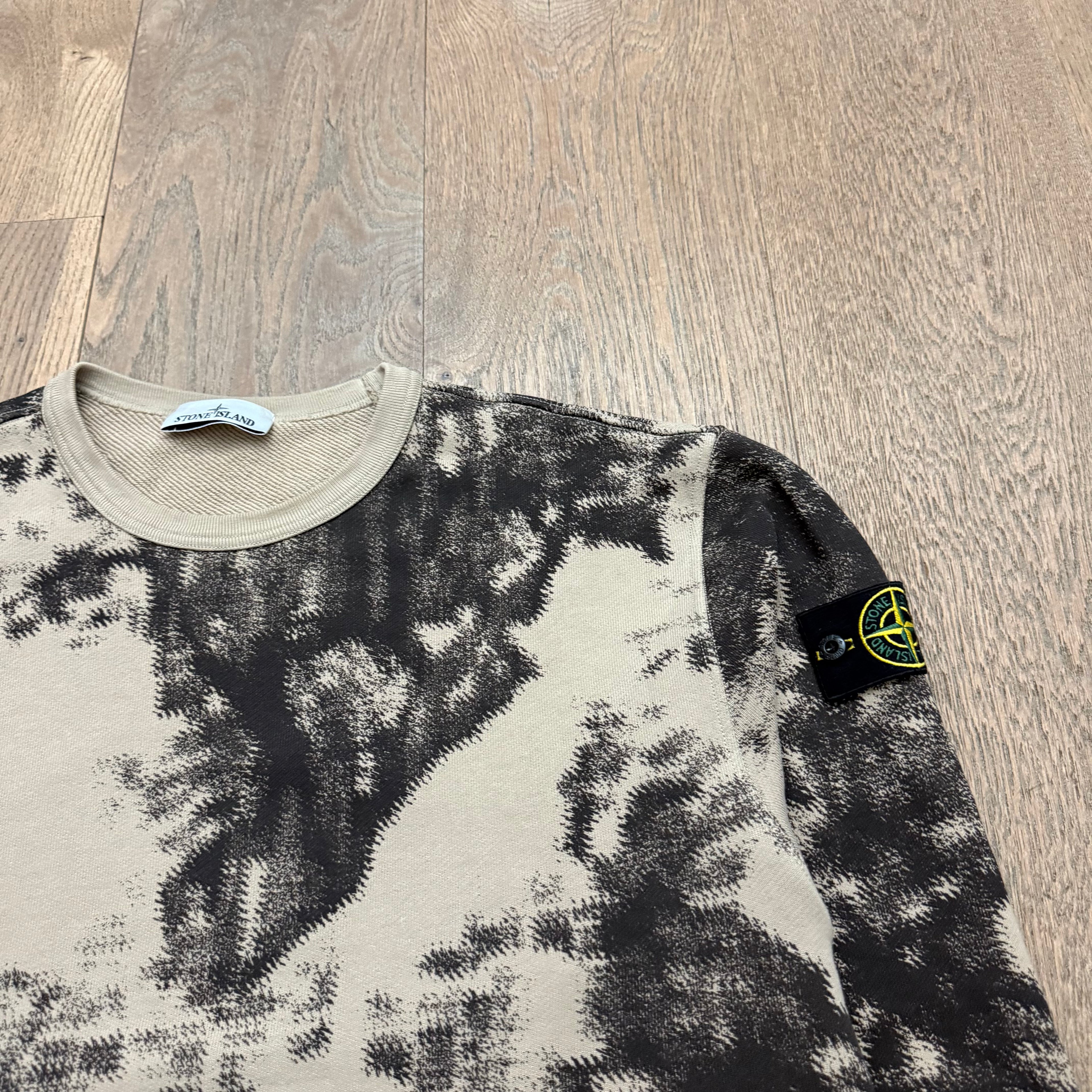 Stone Island Earth mapping camo sweat - XL
