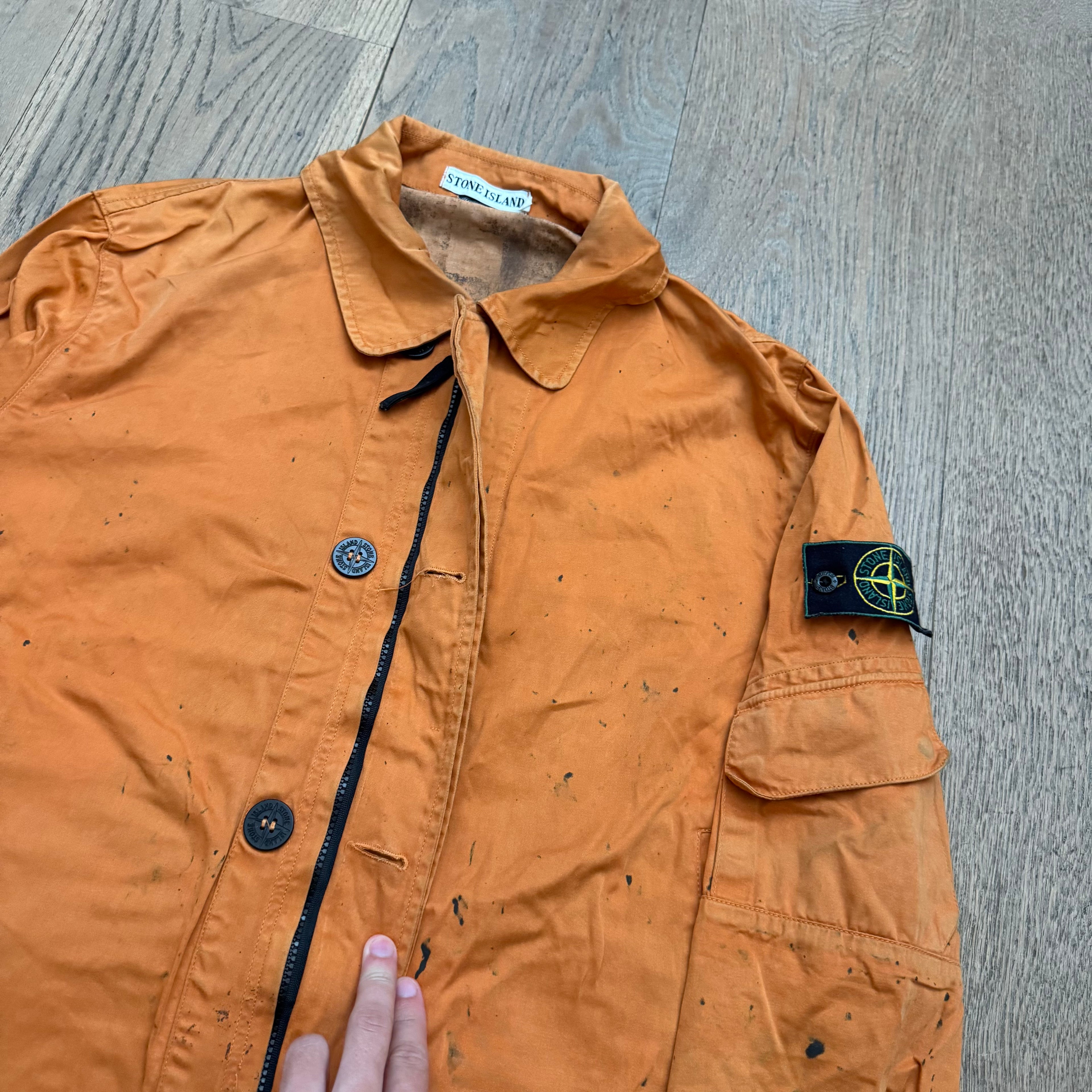 Stone Island raso gommata jacket - S