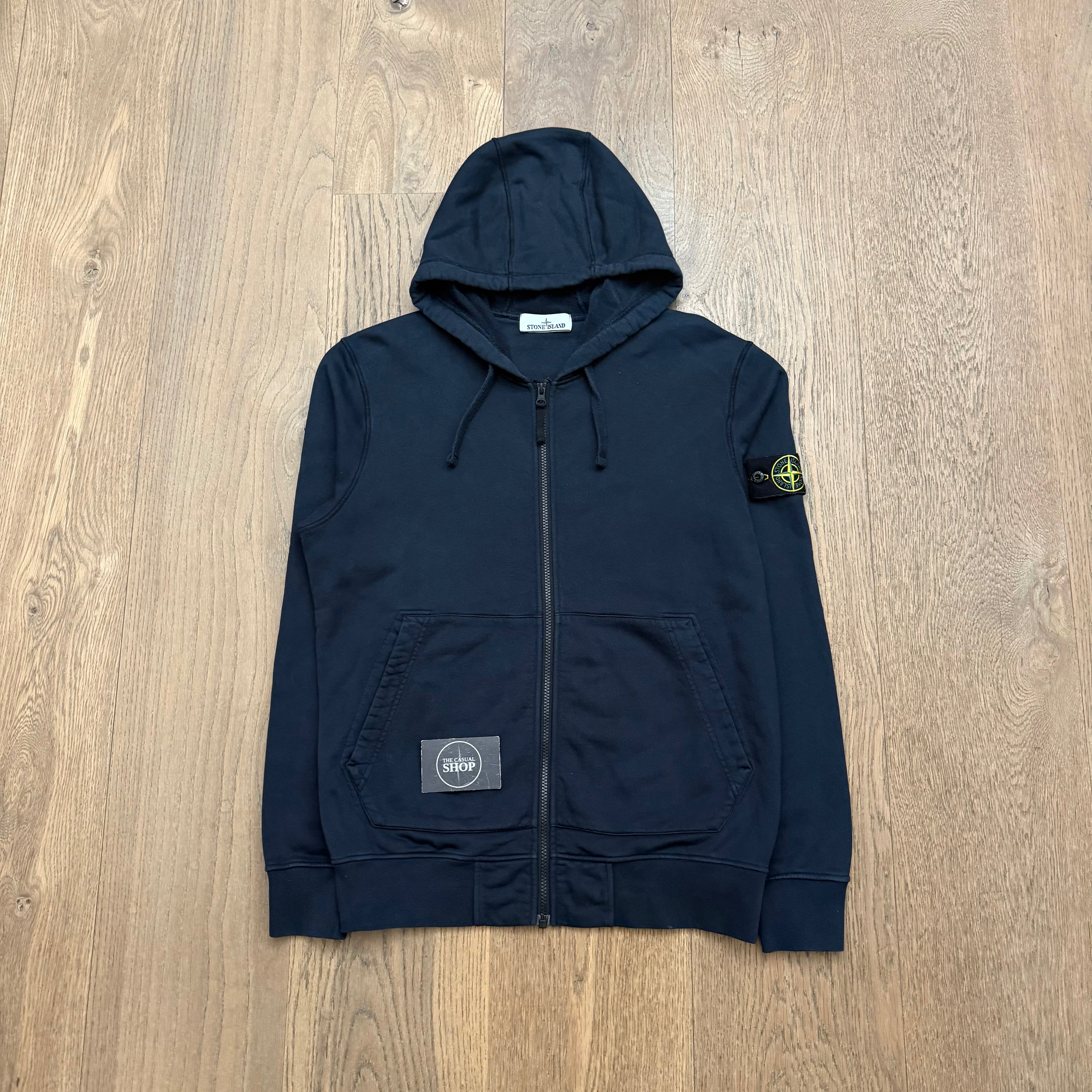 Stone Island Zipped hooded sweat - L