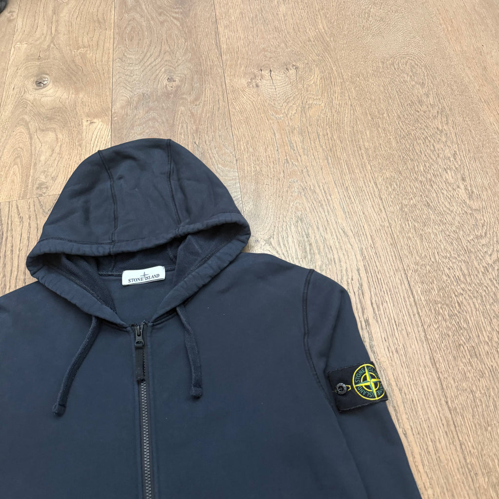 Stone Island Zipped hooded sweat - L