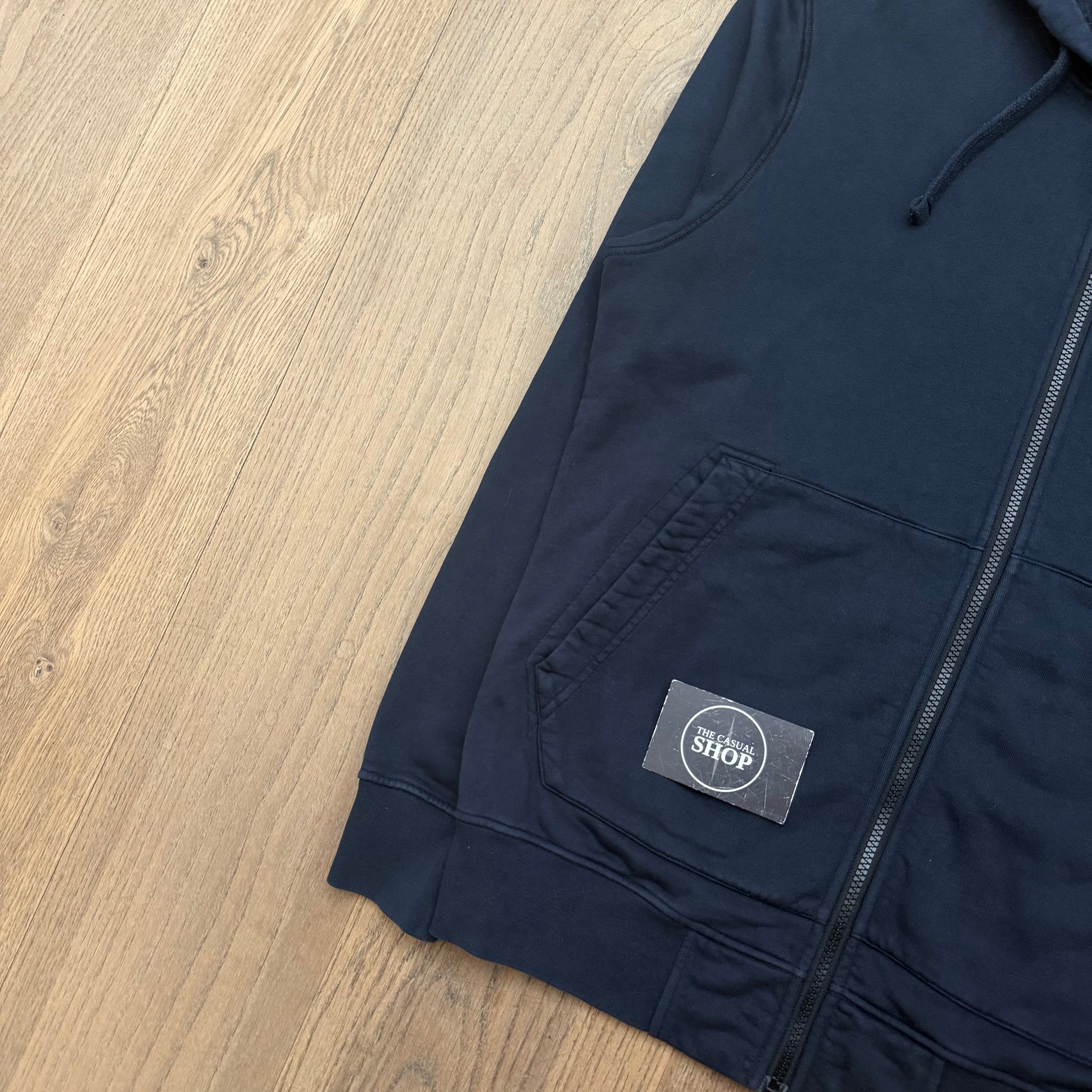 Stone Island Zipped hooded sweat - L