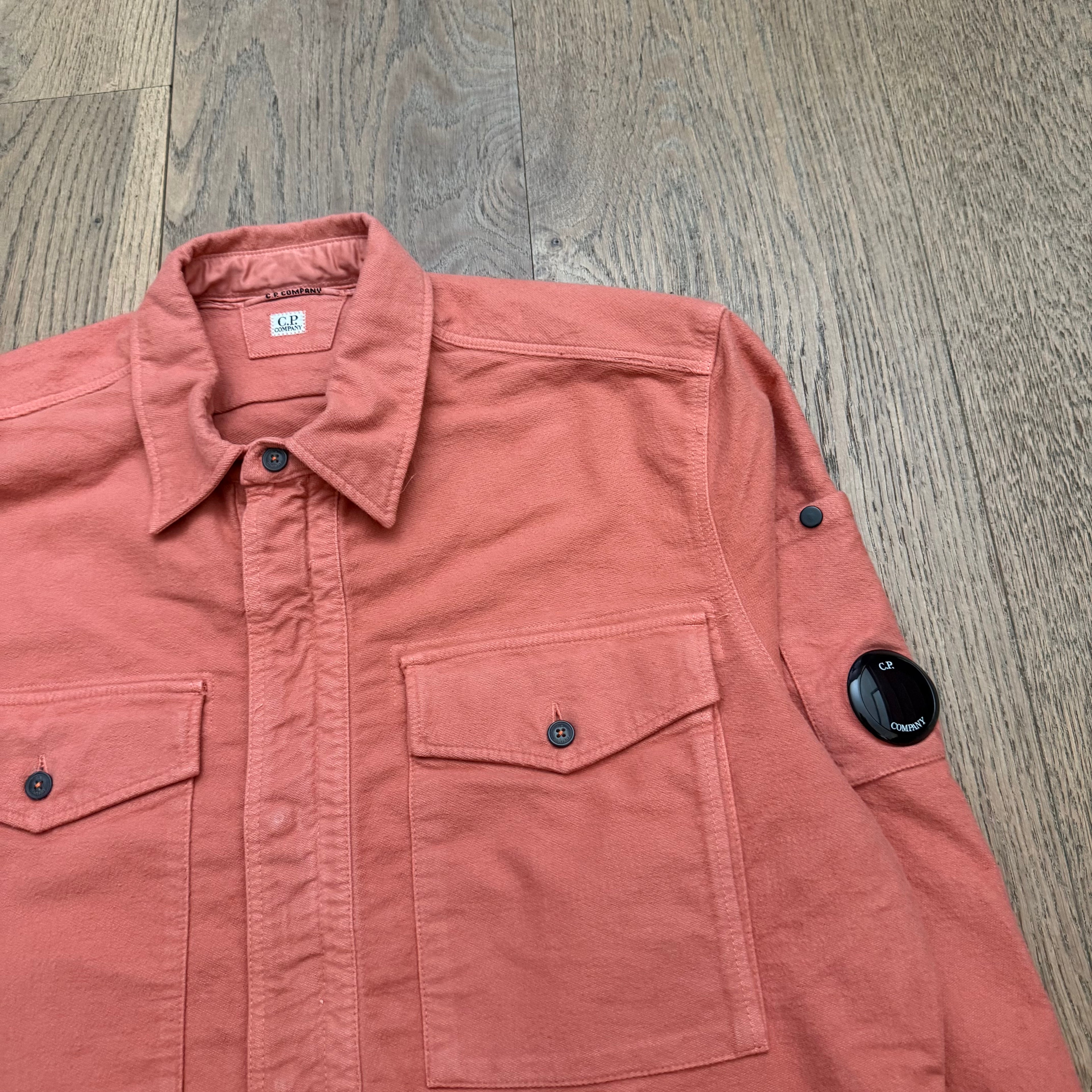 CP Company Zipped suede lens overshirt - M