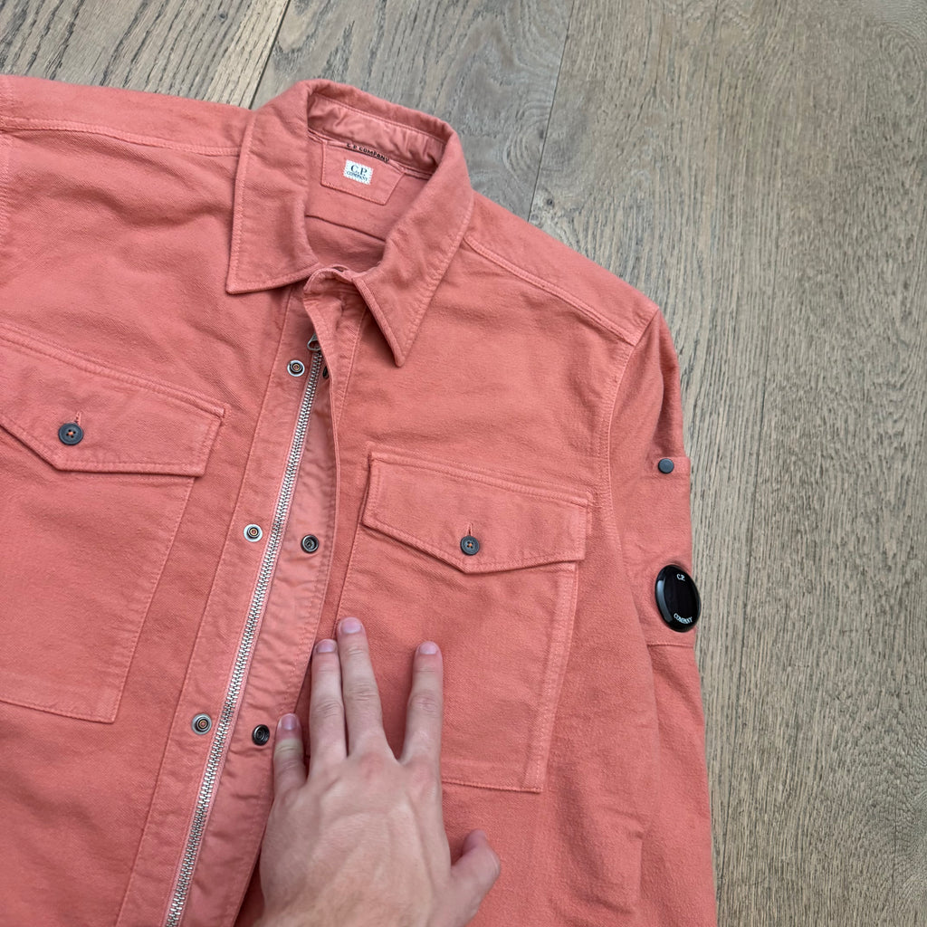 CP Company Zipped suede lens overshirt - M
