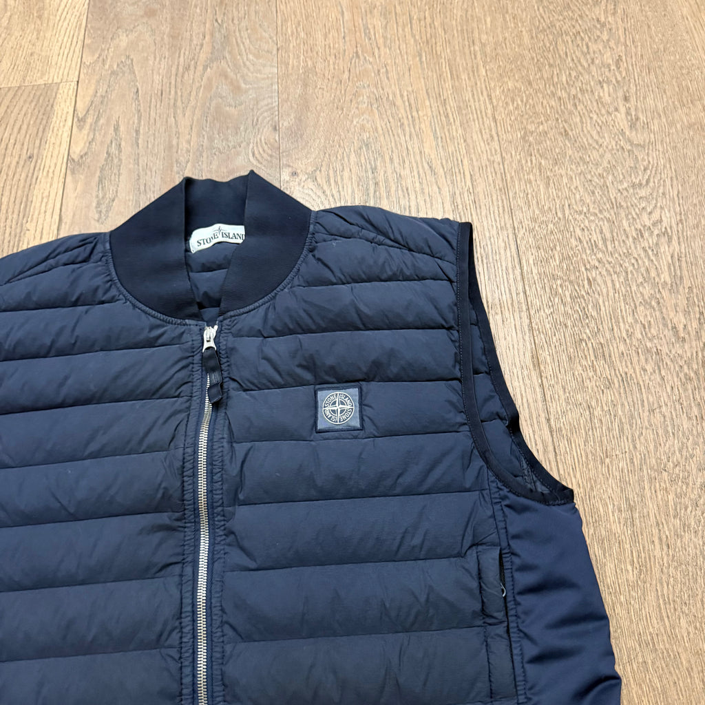 Stone Island Loom woven chambers R-nylon down-tc gilet - L