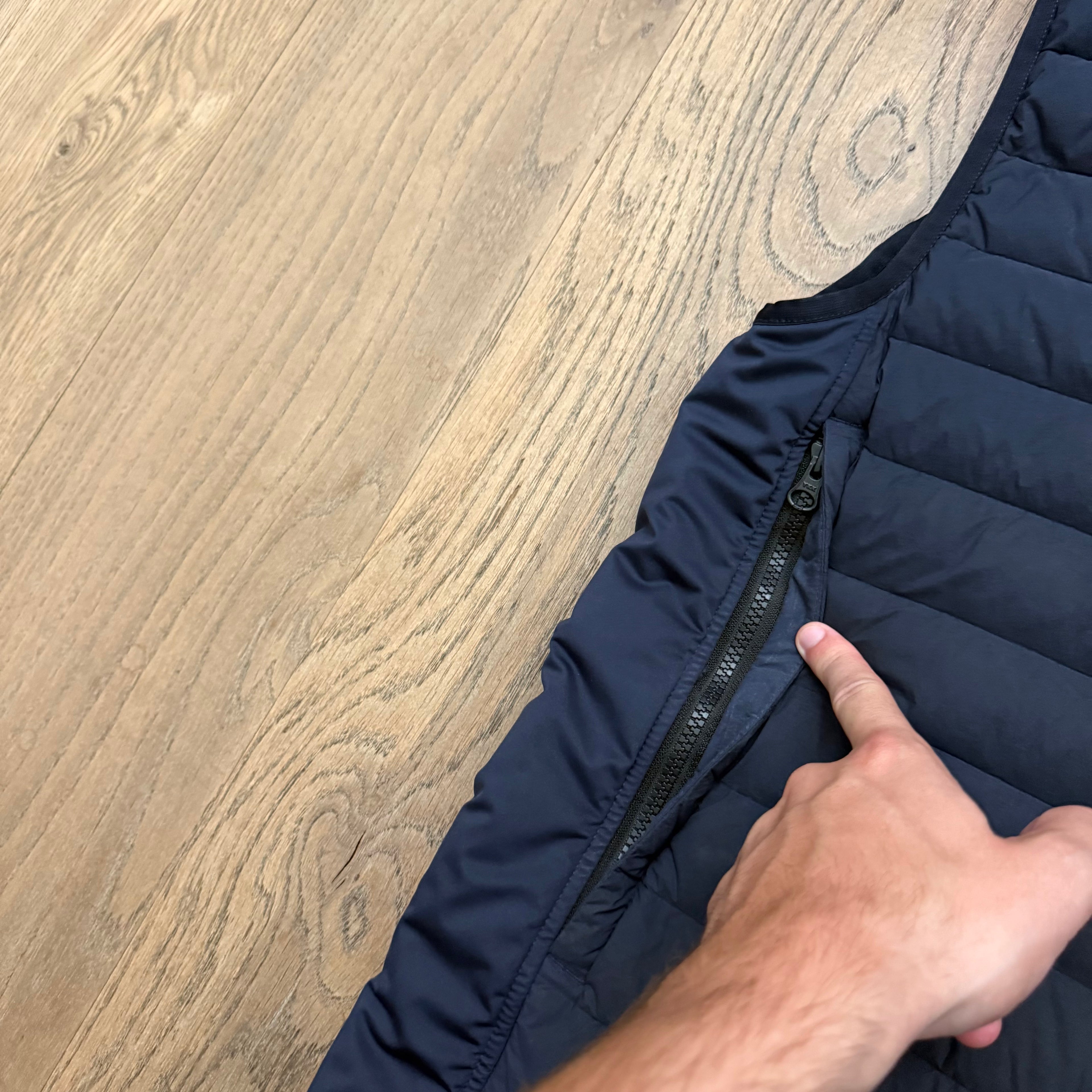 Stone Island Loom woven chambers R-nylon down-tc gilet - L