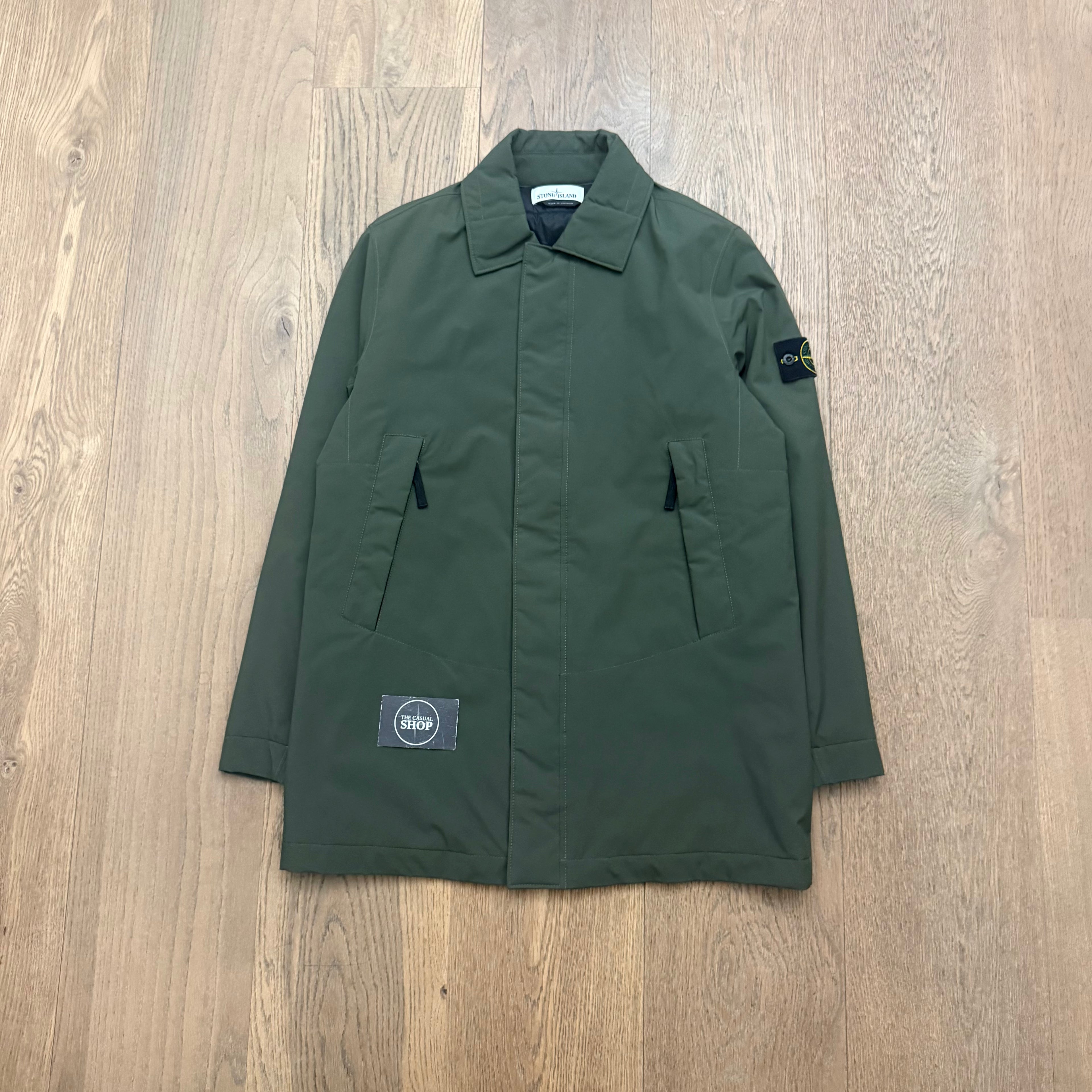Stone Island Soft shell-R primaloft mid length parka - M