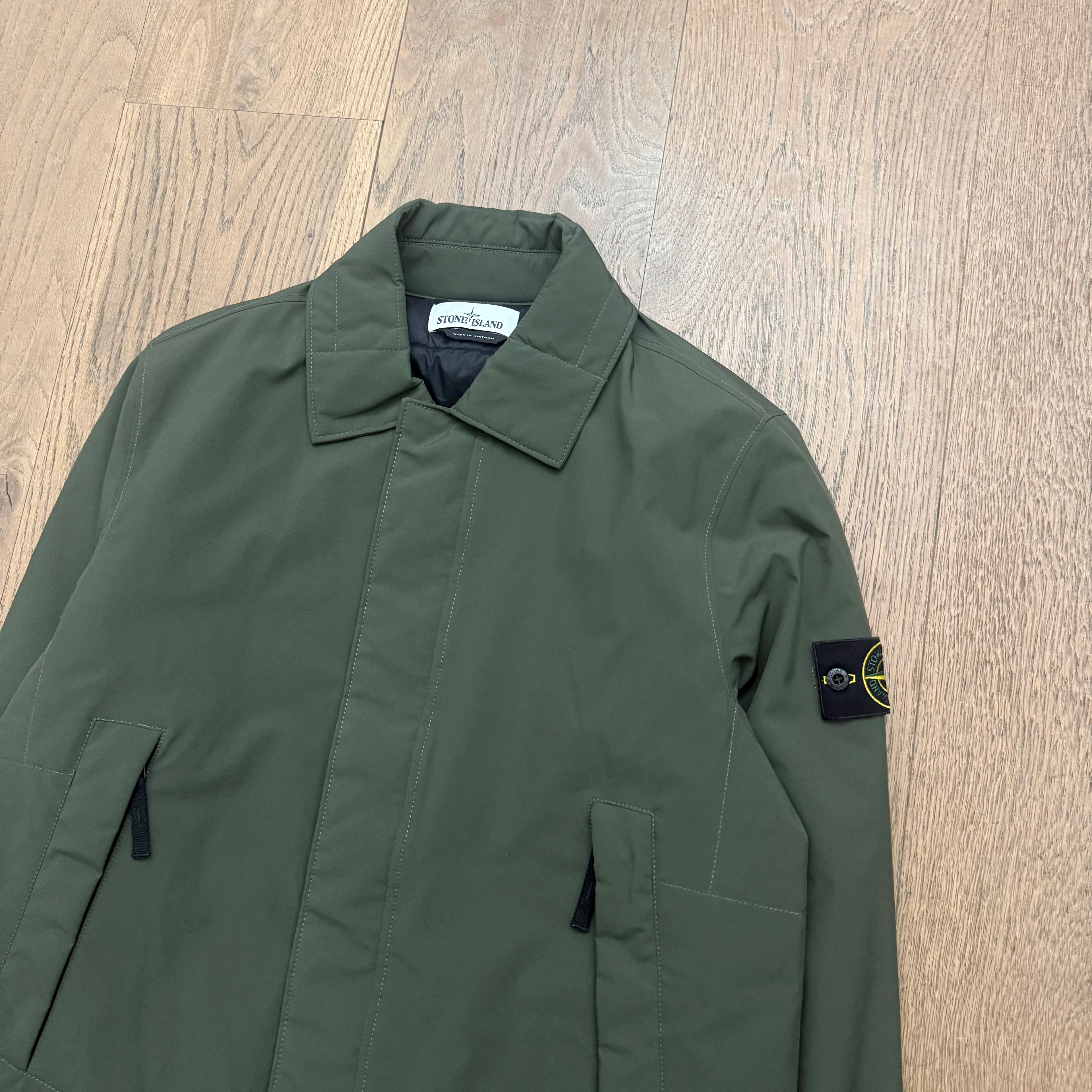 Stone Island Soft shell-R primaloft mid length parka - M