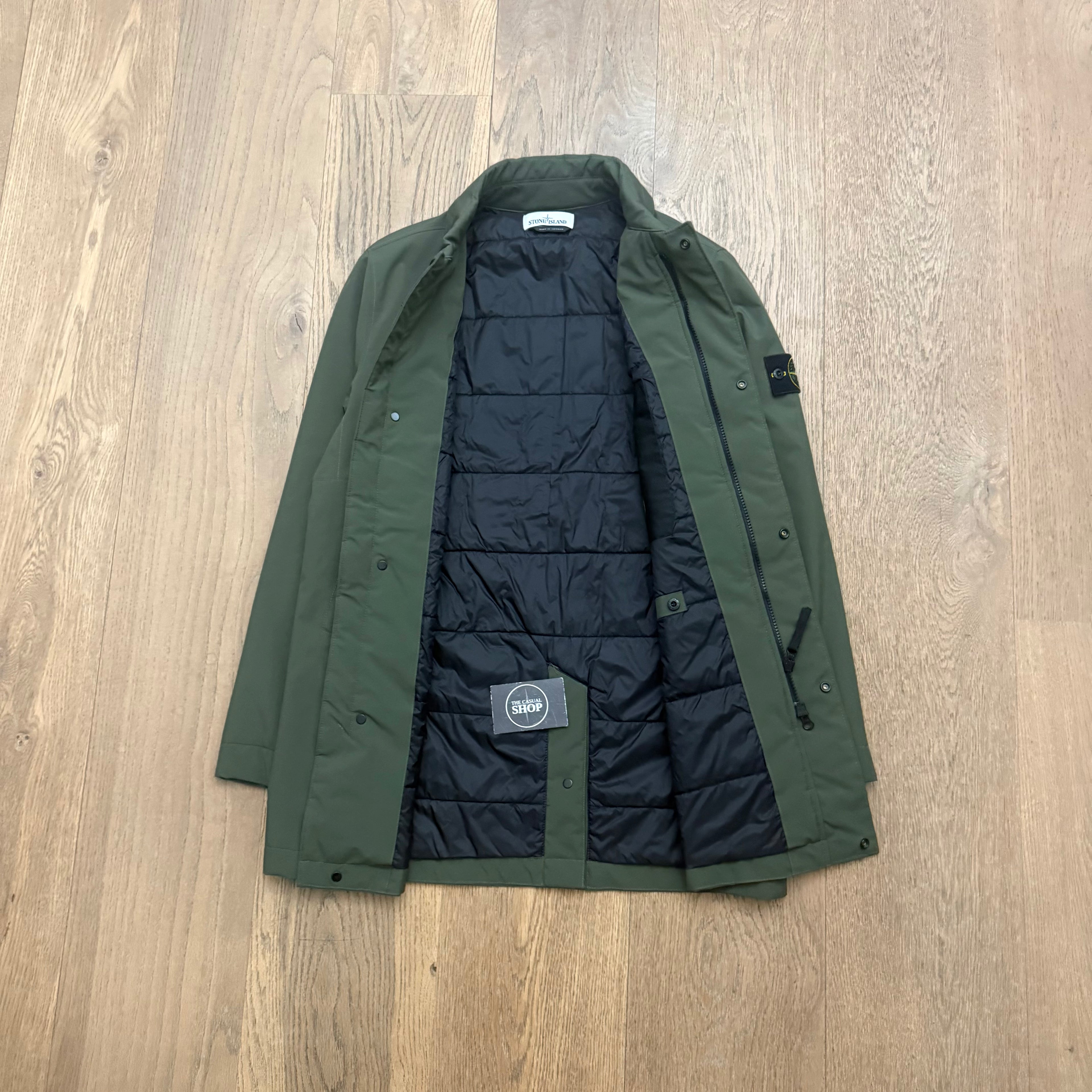 Stone Island Soft shell-R primaloft mid length parka - M