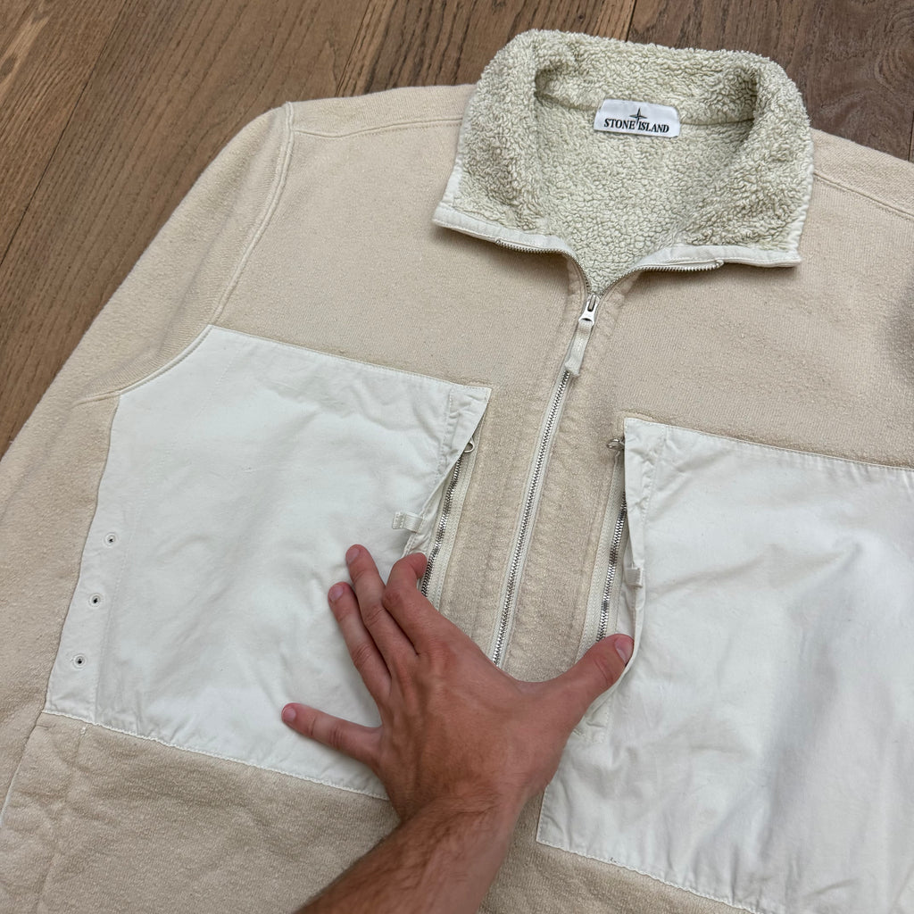 Stone Island Zipped wool lining sweat - 3XL