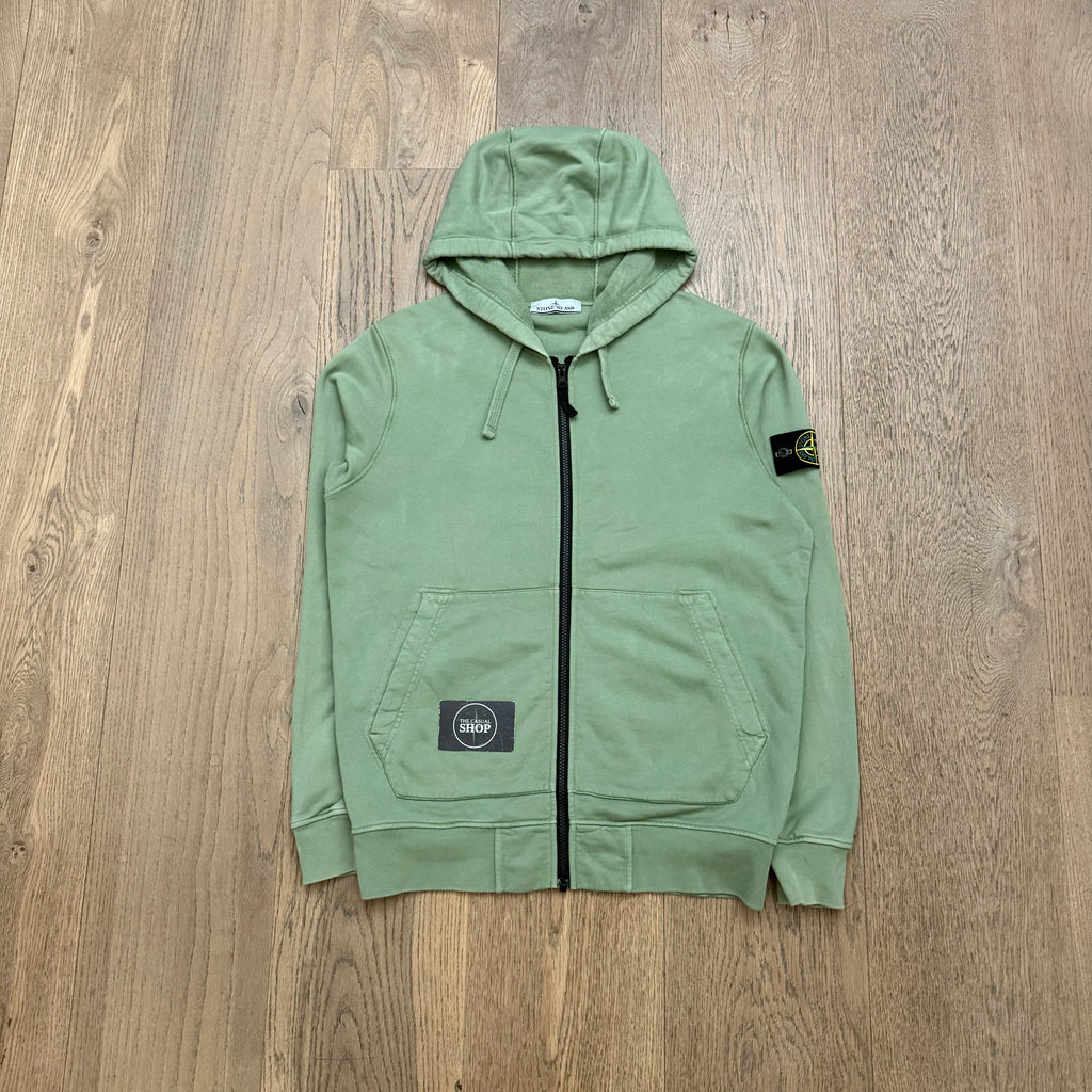 Stone Island Zipped hooded sweat - L
